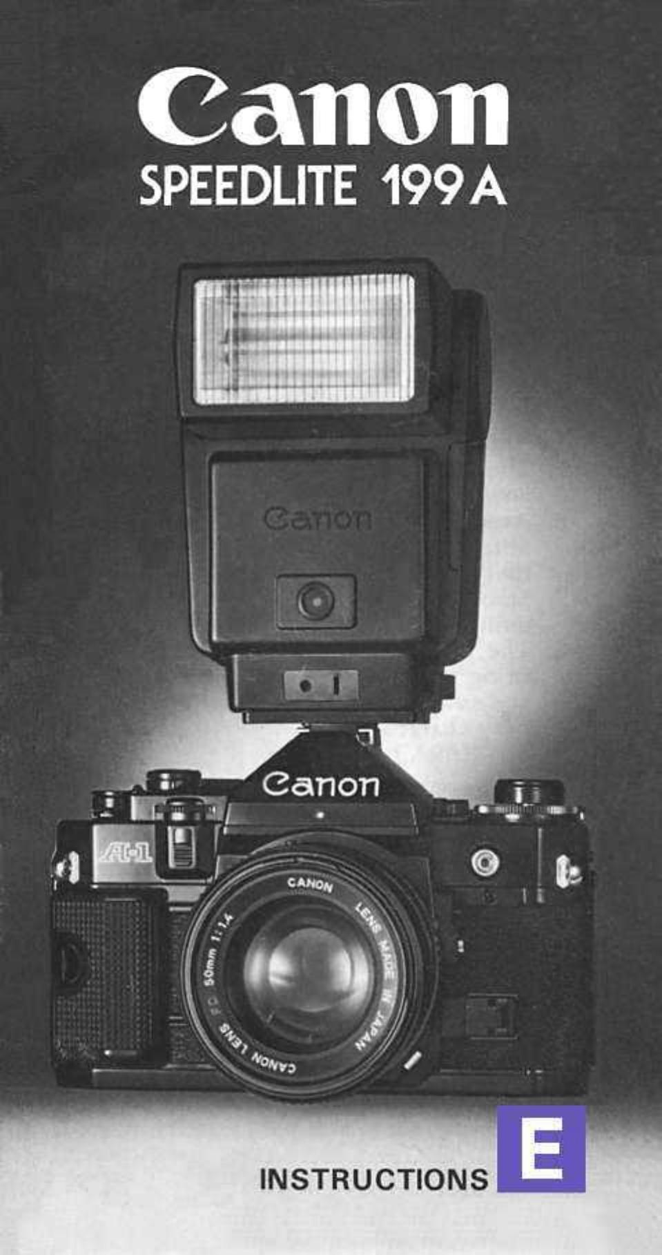 Canon 199 A Camera Flash User Manual