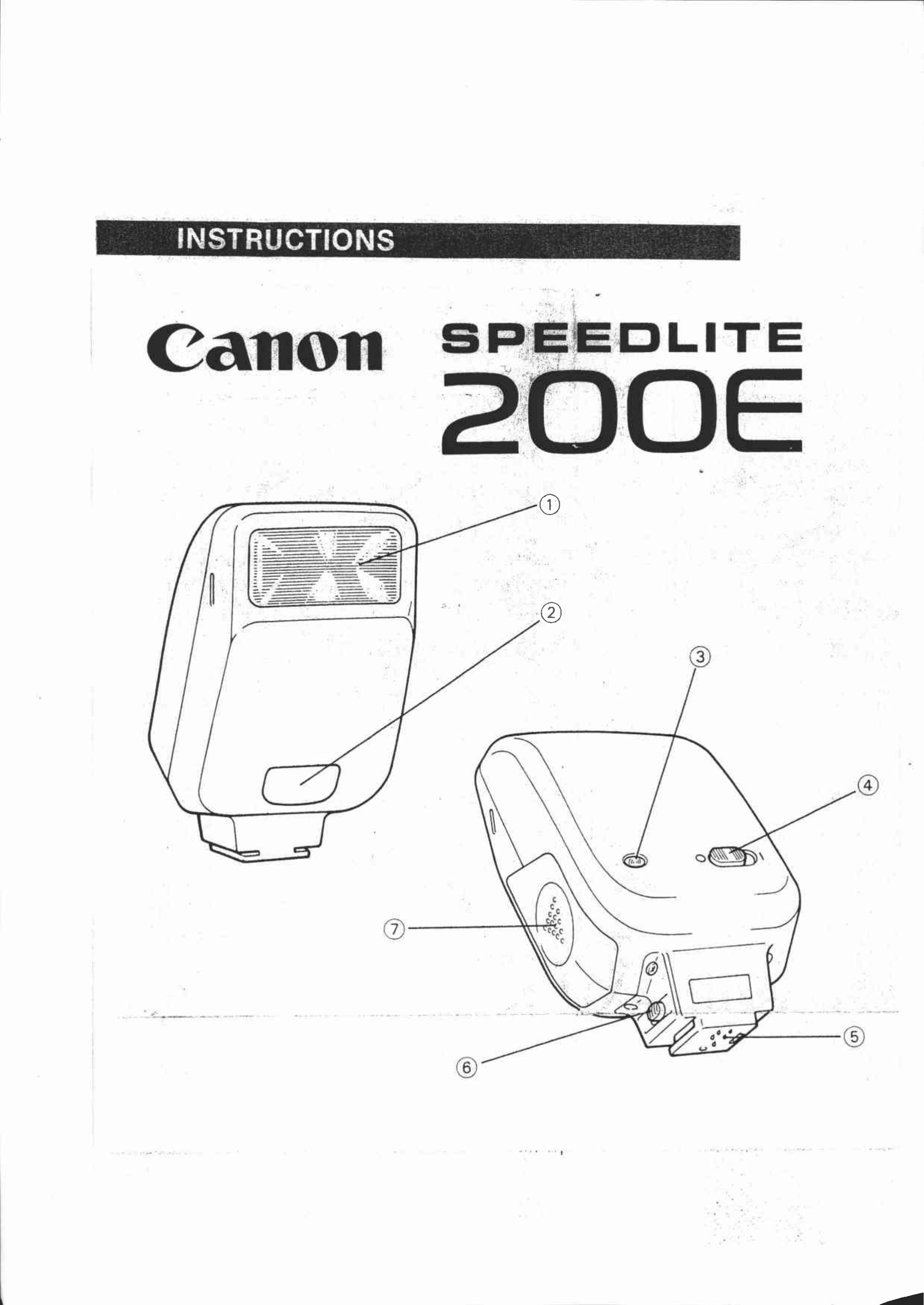 Canon 200E Camera Flash User Manual