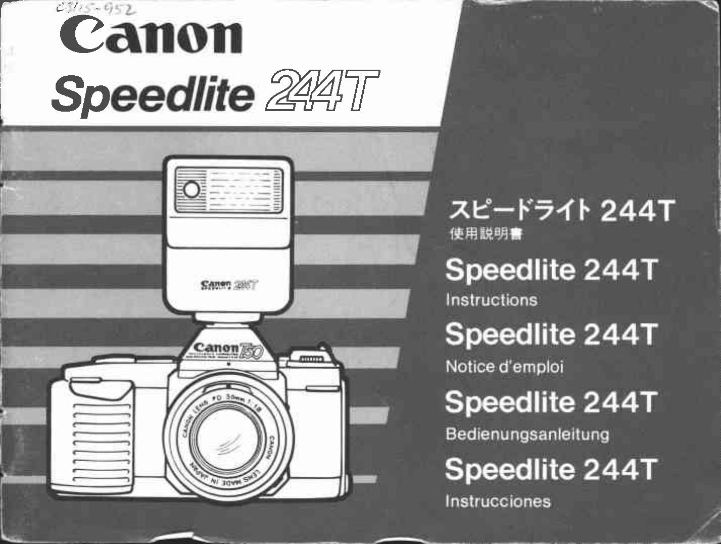 Canon 244 T Camera Flash User Manual