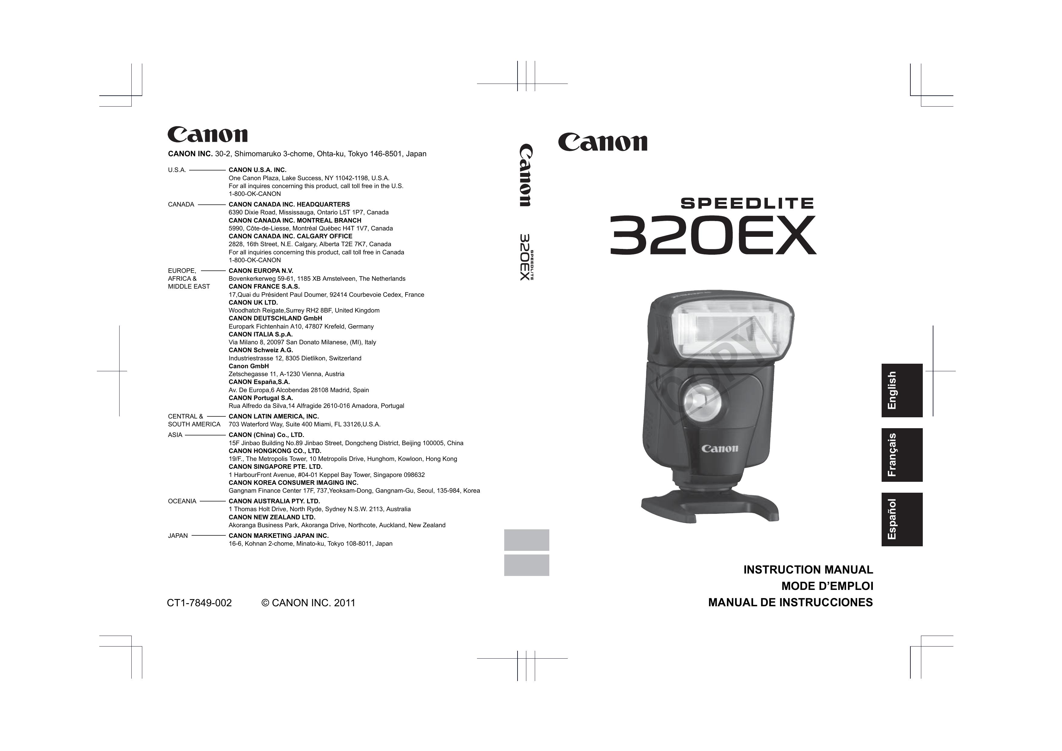 Canon 320EX Camera Flash User Manual