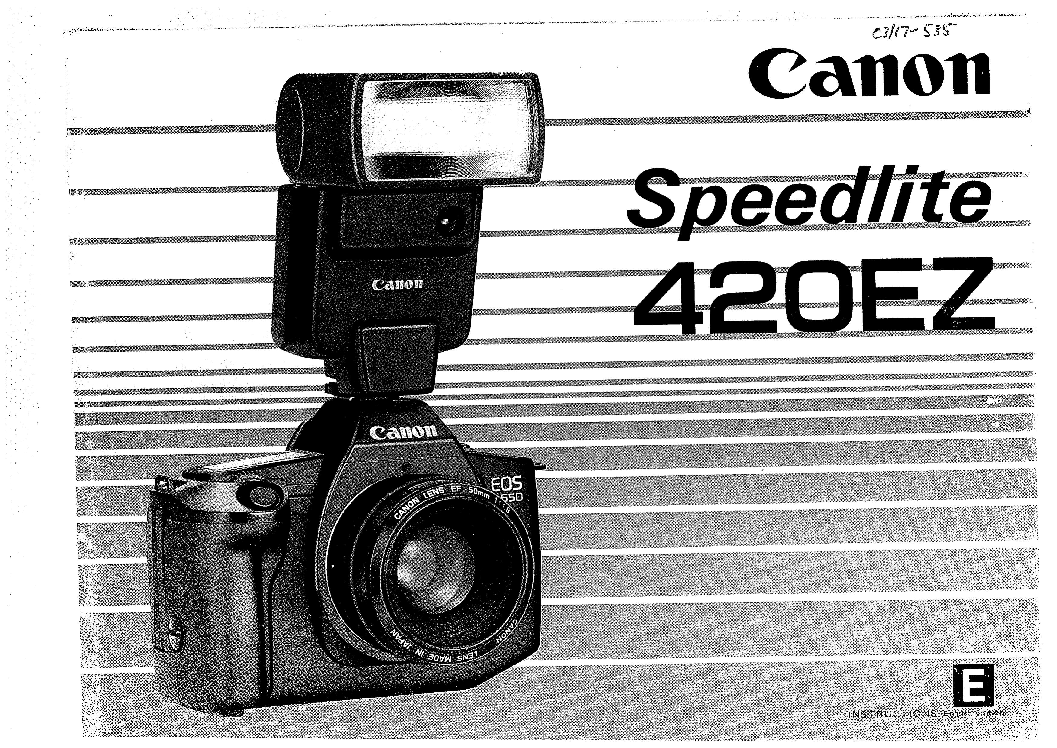 Canon 420 EZ Camera Flash User Manual