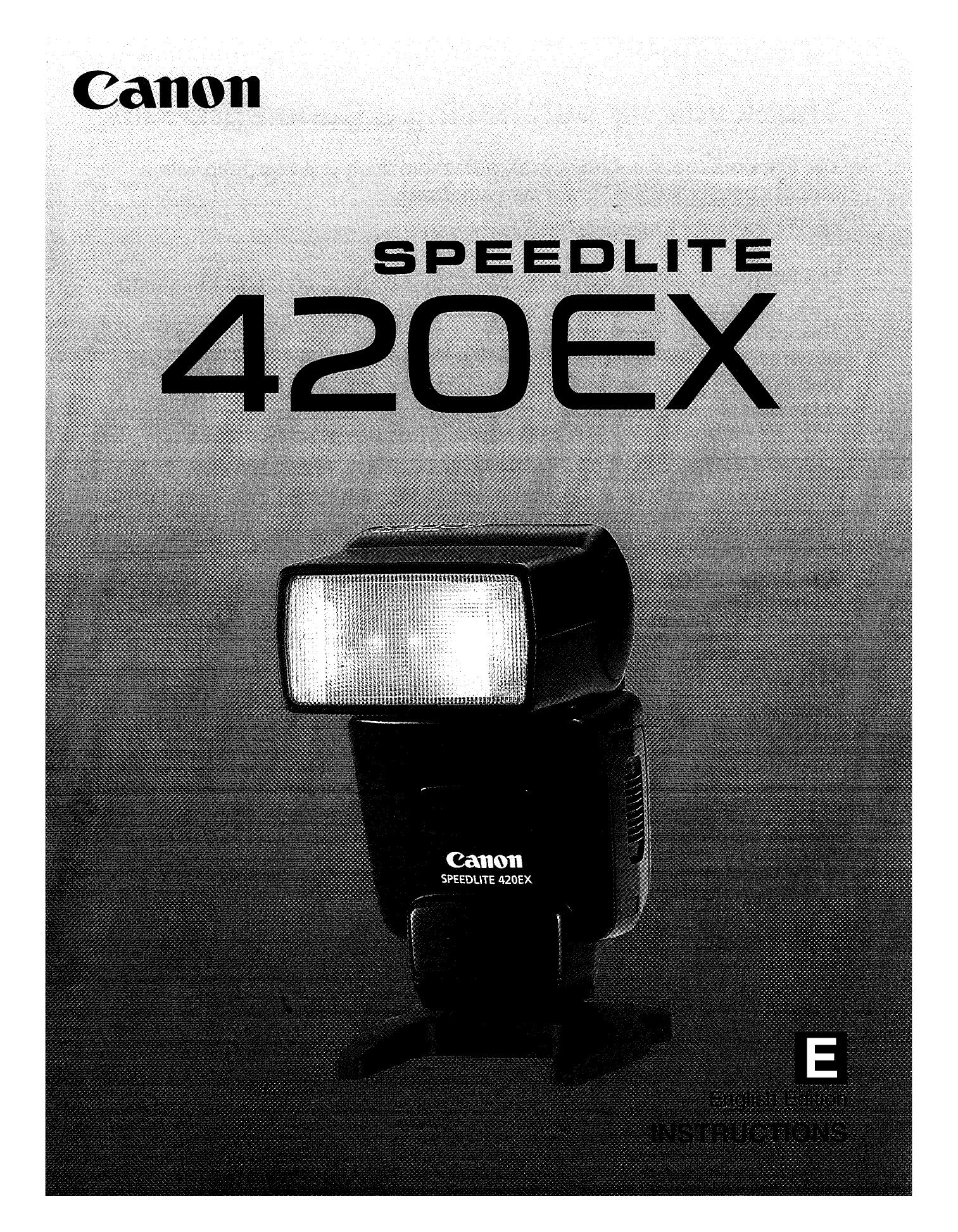 Canon 420EX Camera Flash User Manual