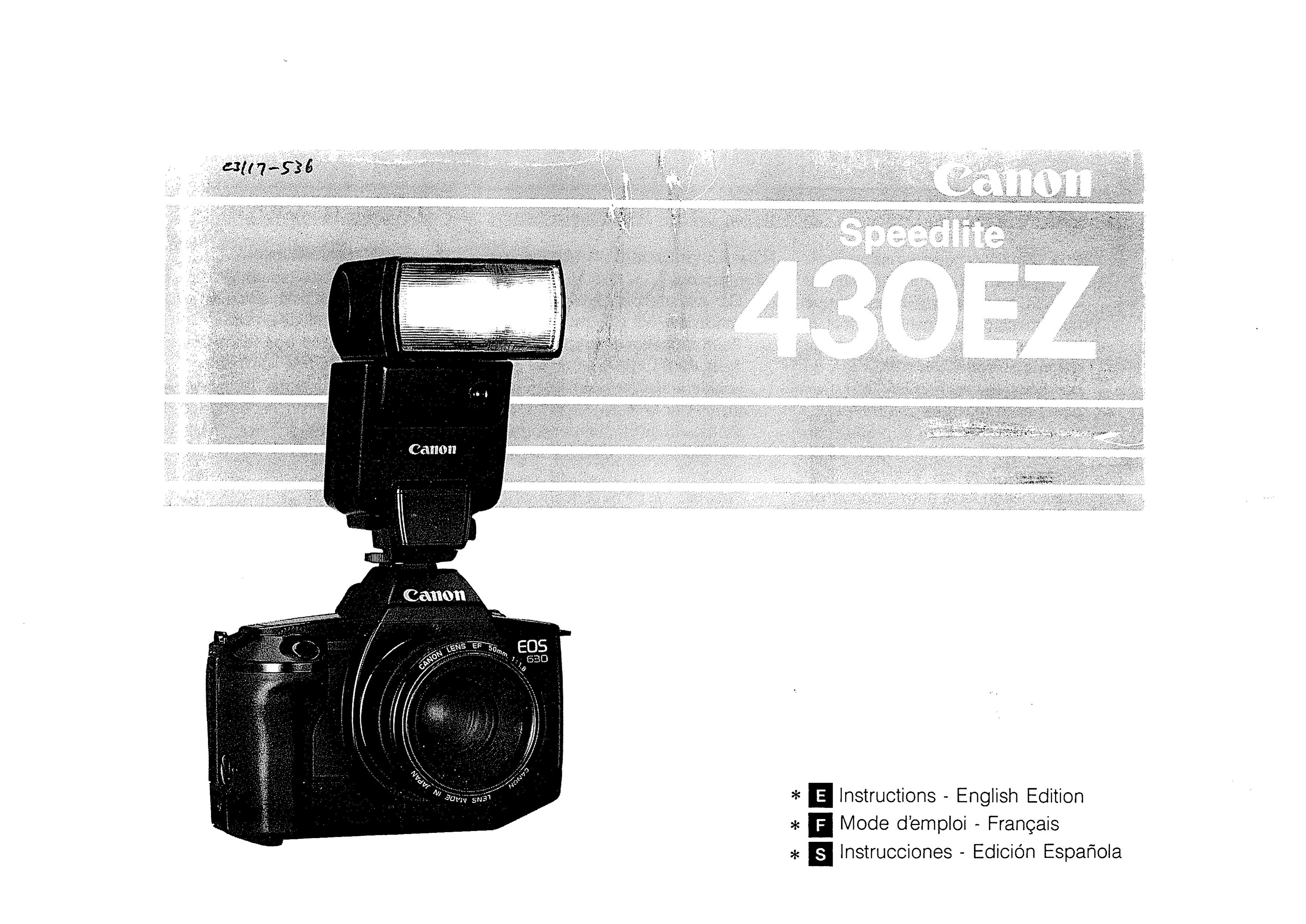 Canon 430 EZ Camera Flash User Manual