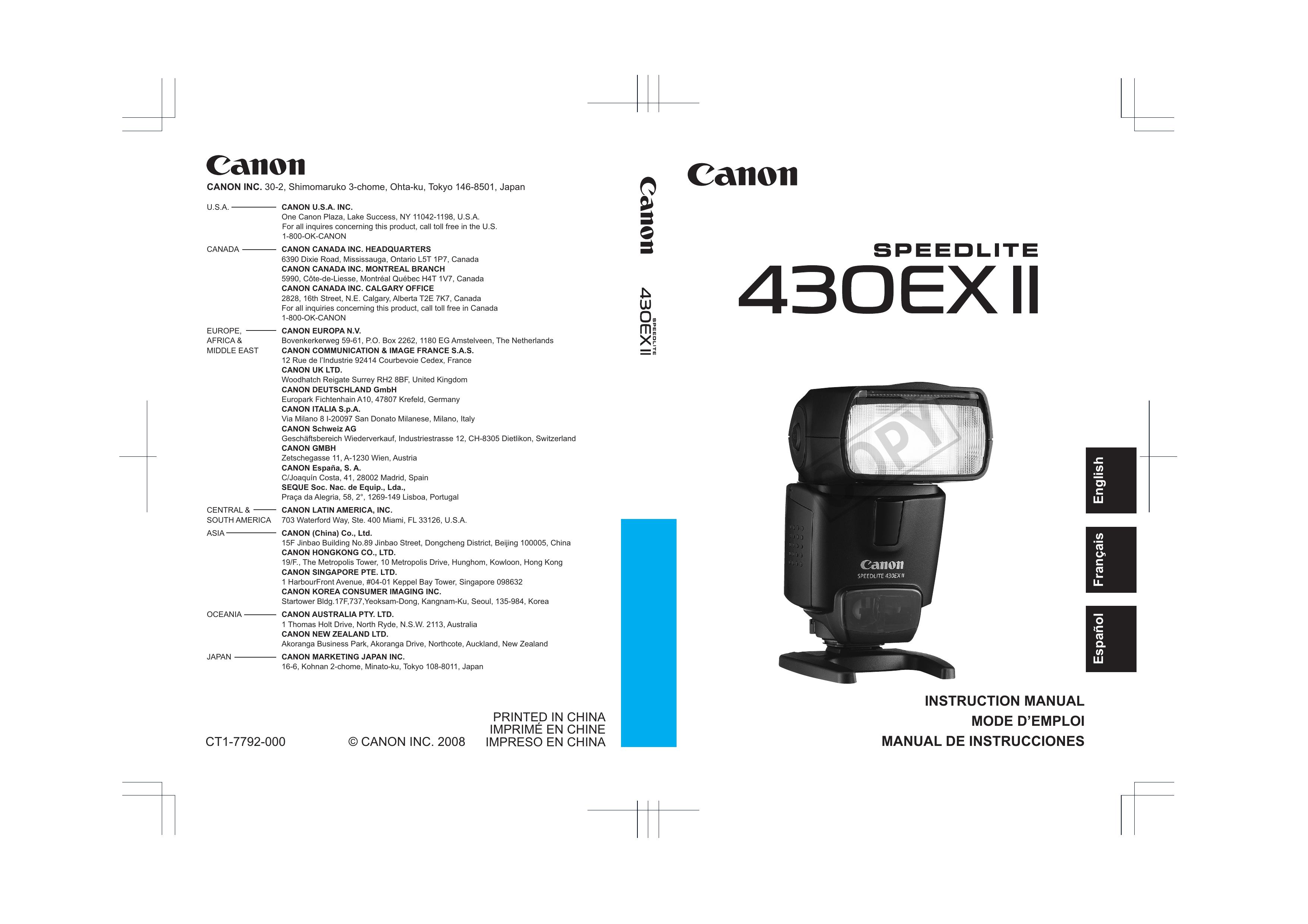 Canon 430EX 2 Camera Flash User Manual