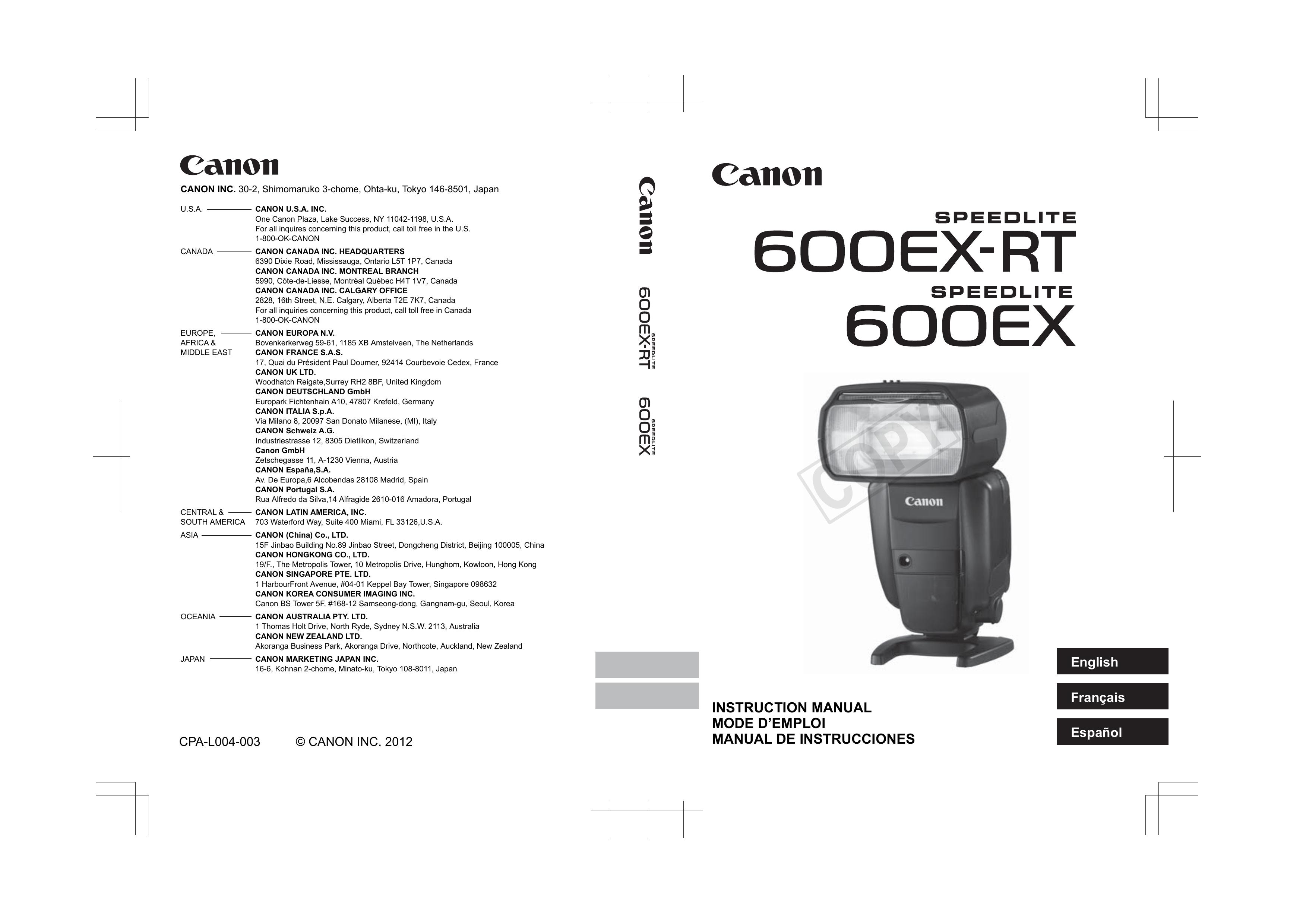 Canon 5296B002 Camera Flash User Manual
