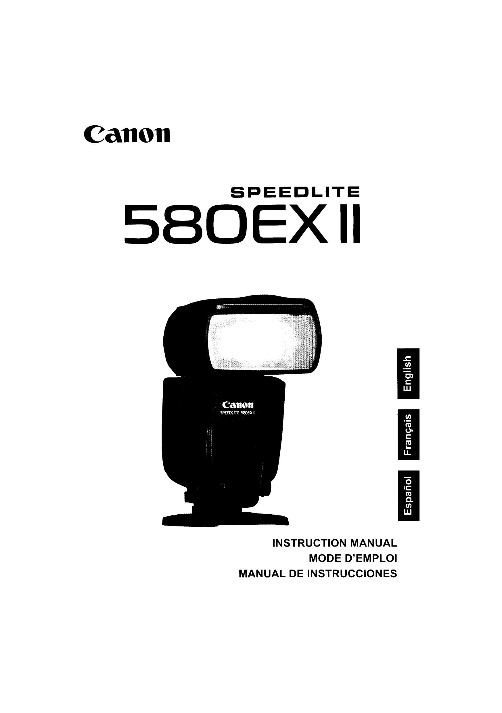 Canon 580Ex II Camera Flash User Manual