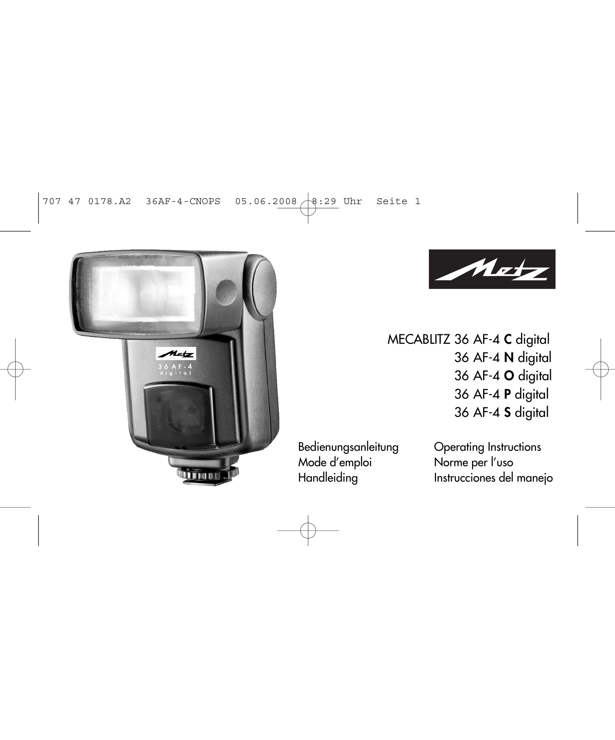 Metz 36 AF-4C Camera Flash User Manual