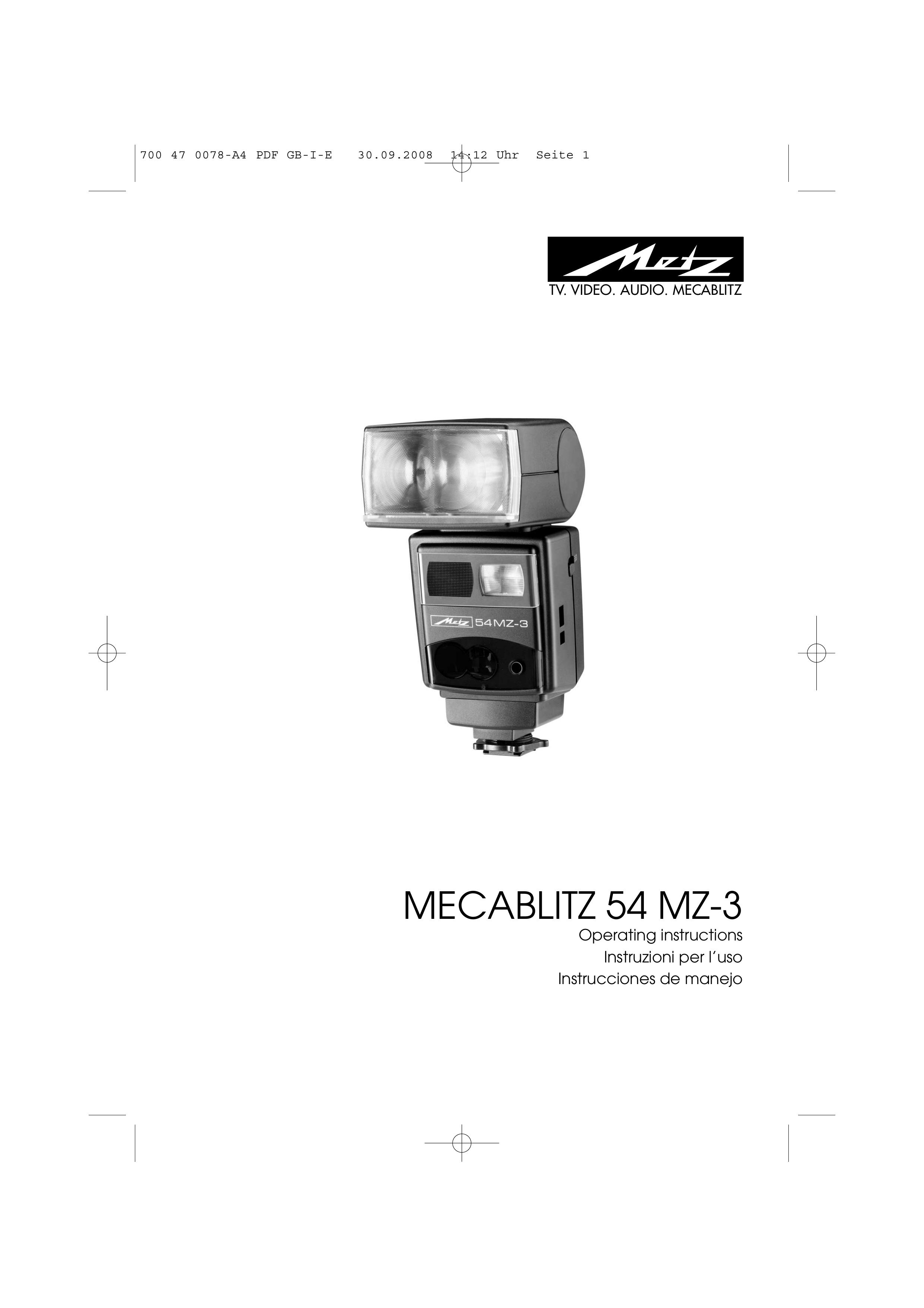 Metz 54 MZ-3 Camera Flash User Manual