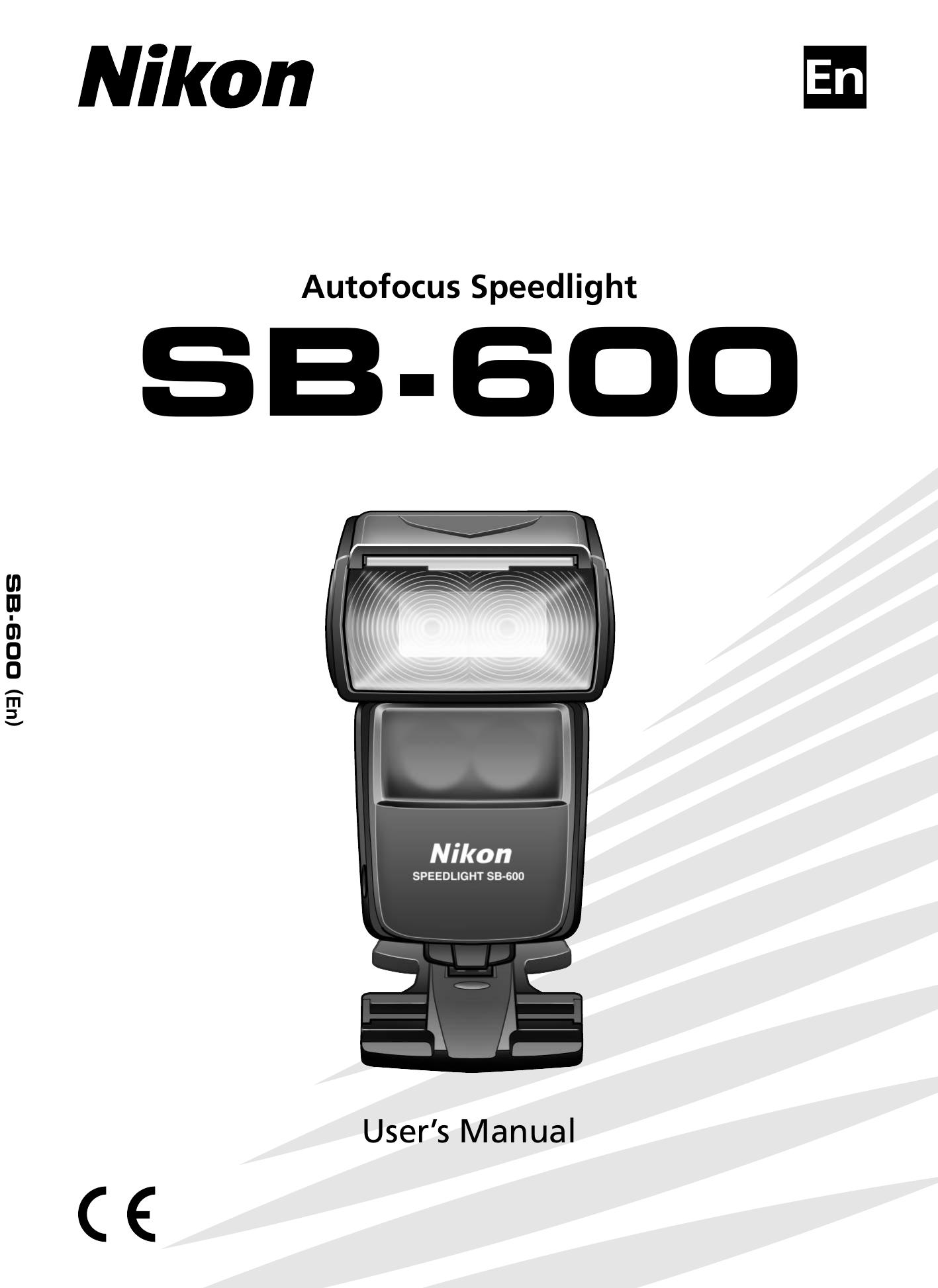 Nikon SB-600 Camera Flash User Manual