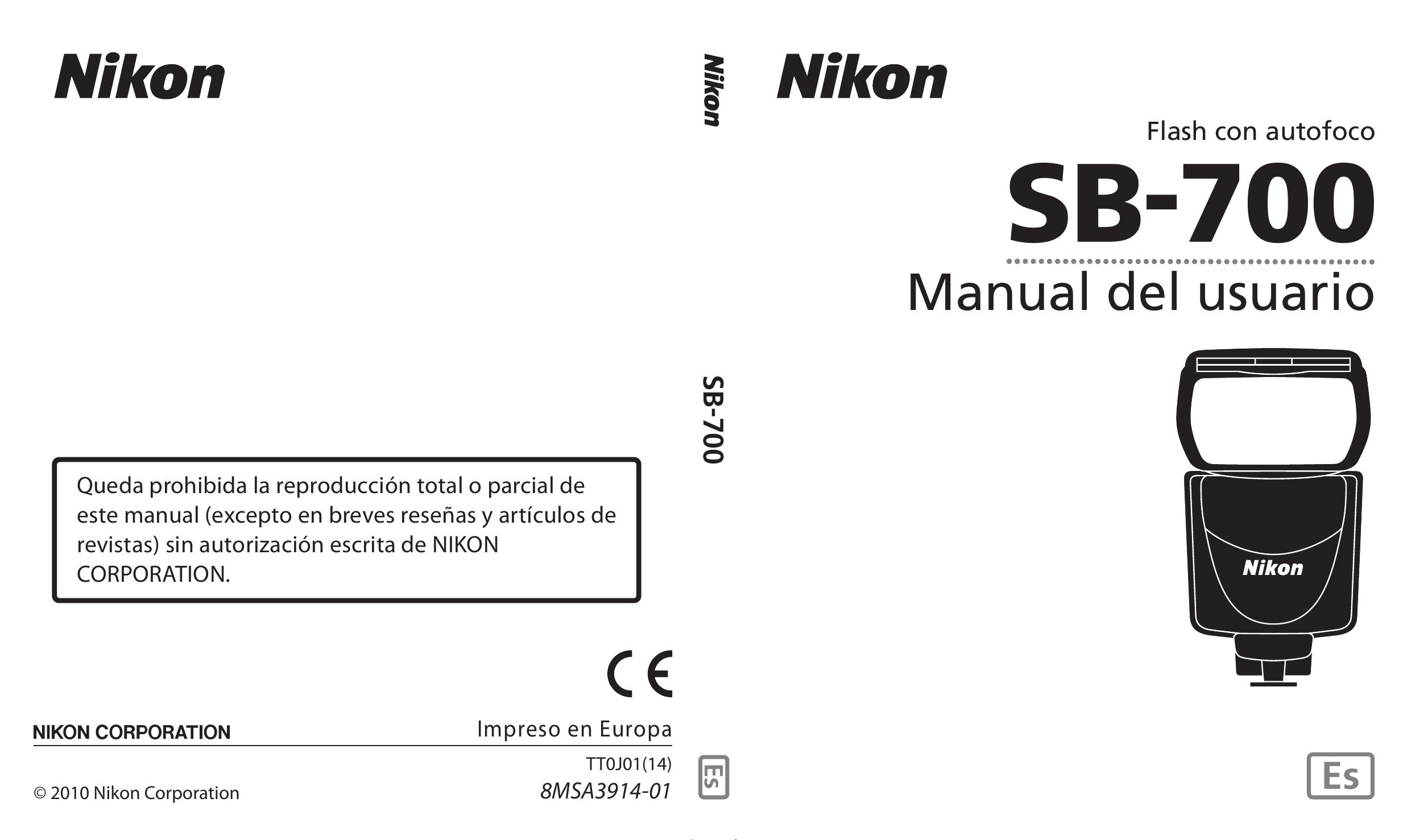 Nikon SB-700 Camera Flash User Manual