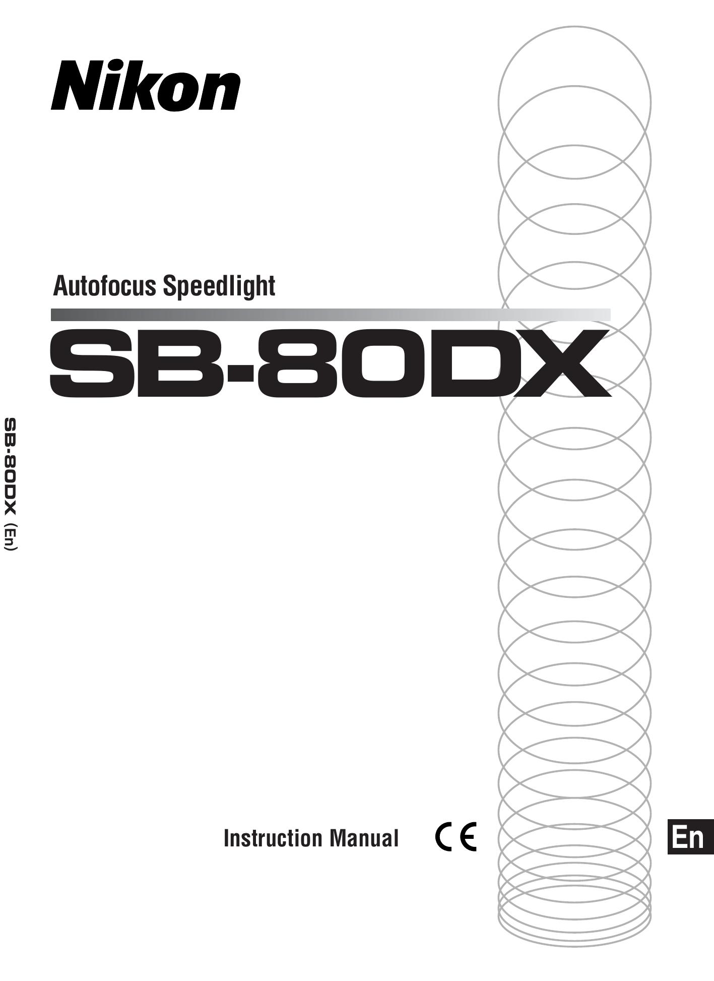 Nikon SB-80DX Camera Flash User Manual