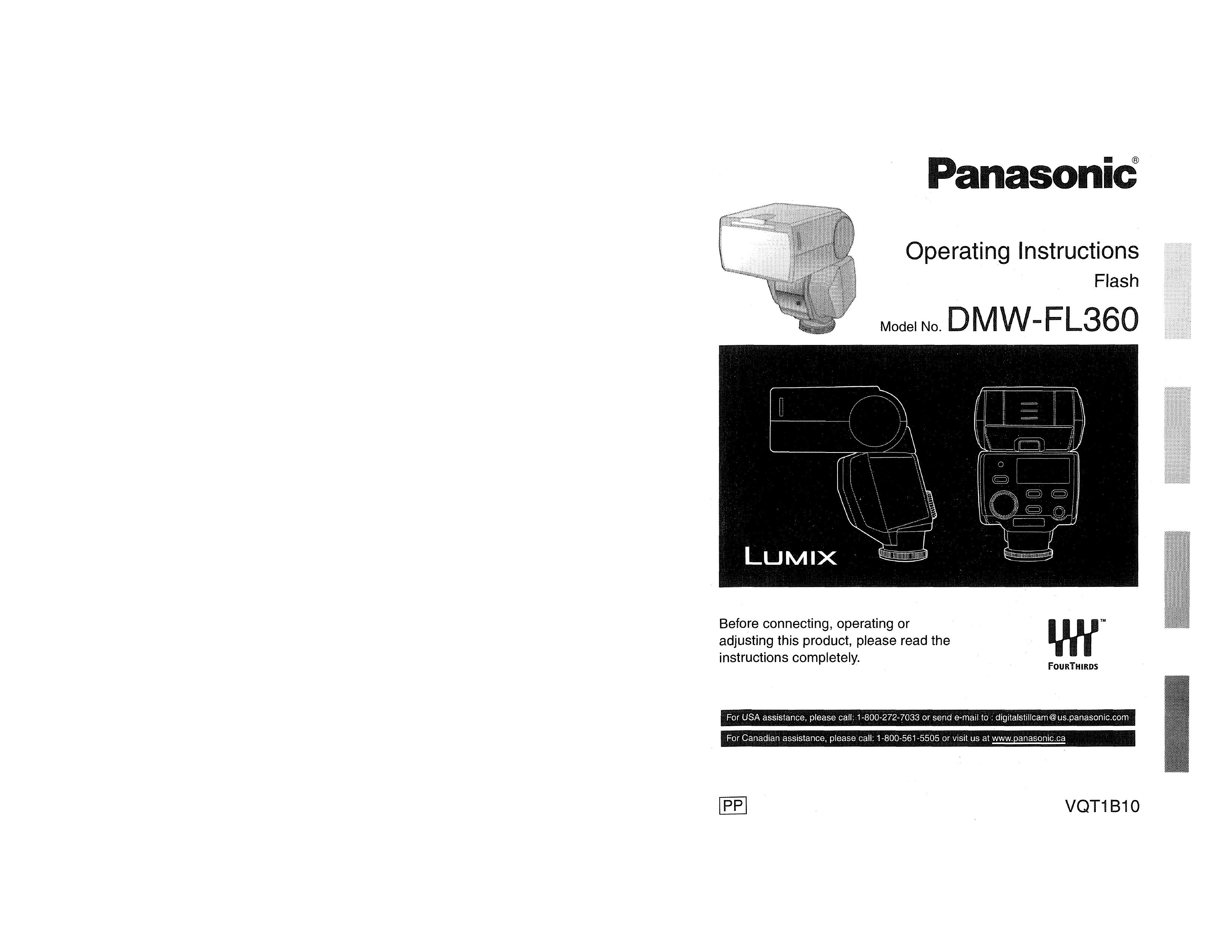 Panasonic DMW-FL360 Camera Flash User Manual