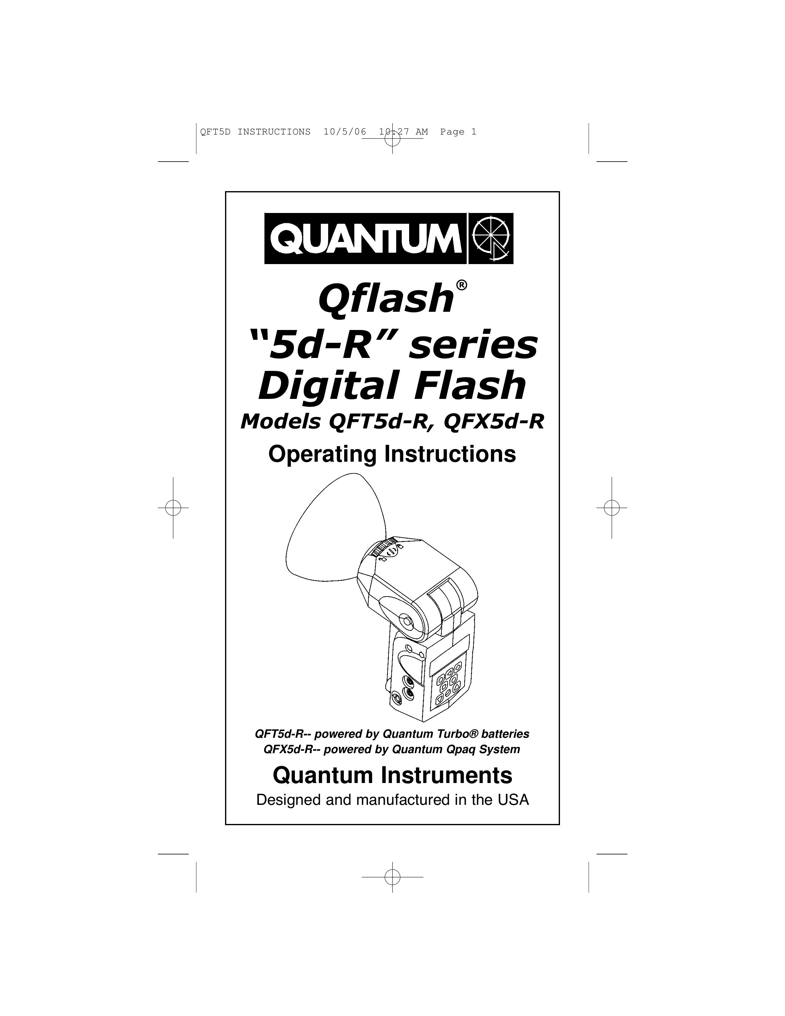 Quantum Instruments QFT5d-R Camera Flash User Manual