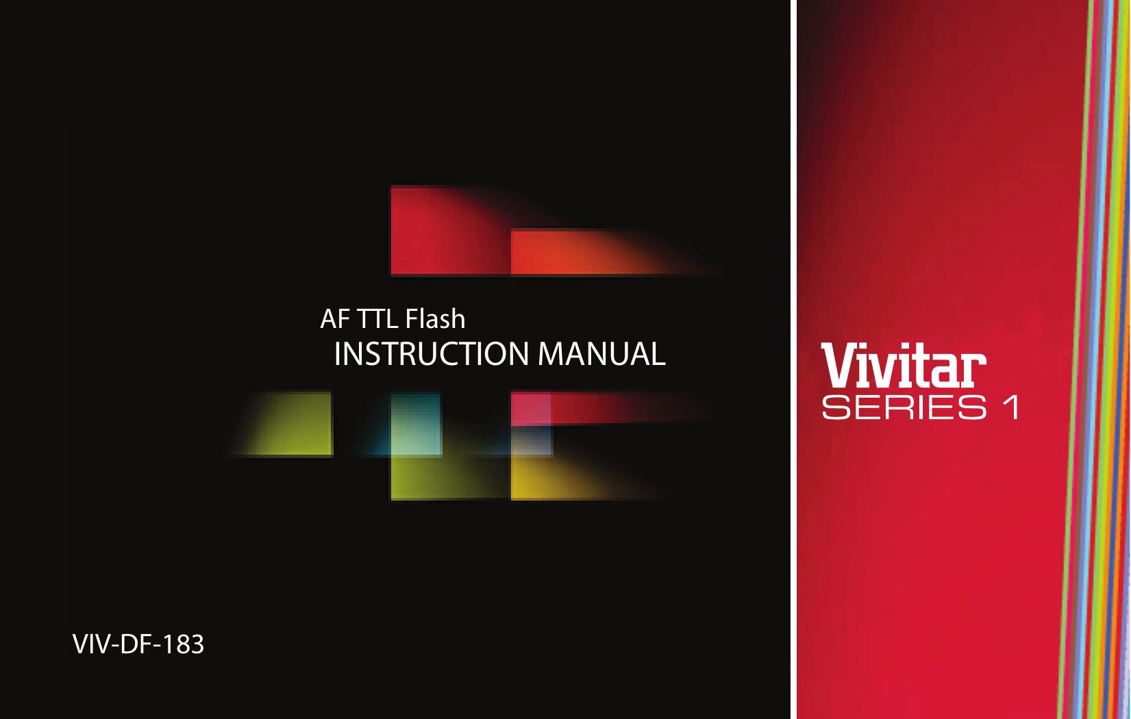Vivitar VIV-DF-183 Camera Flash User Manual