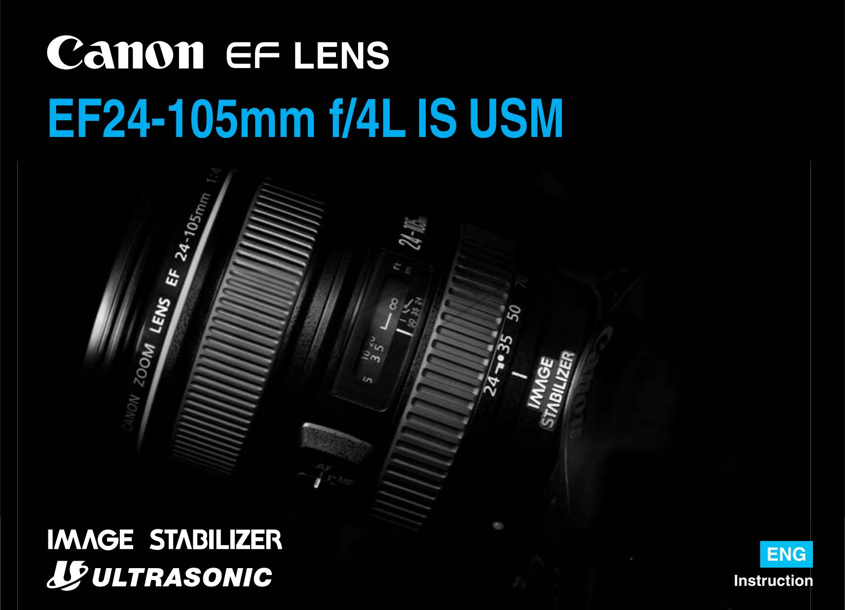 Canon 24-105mm Camera Lens User Manual