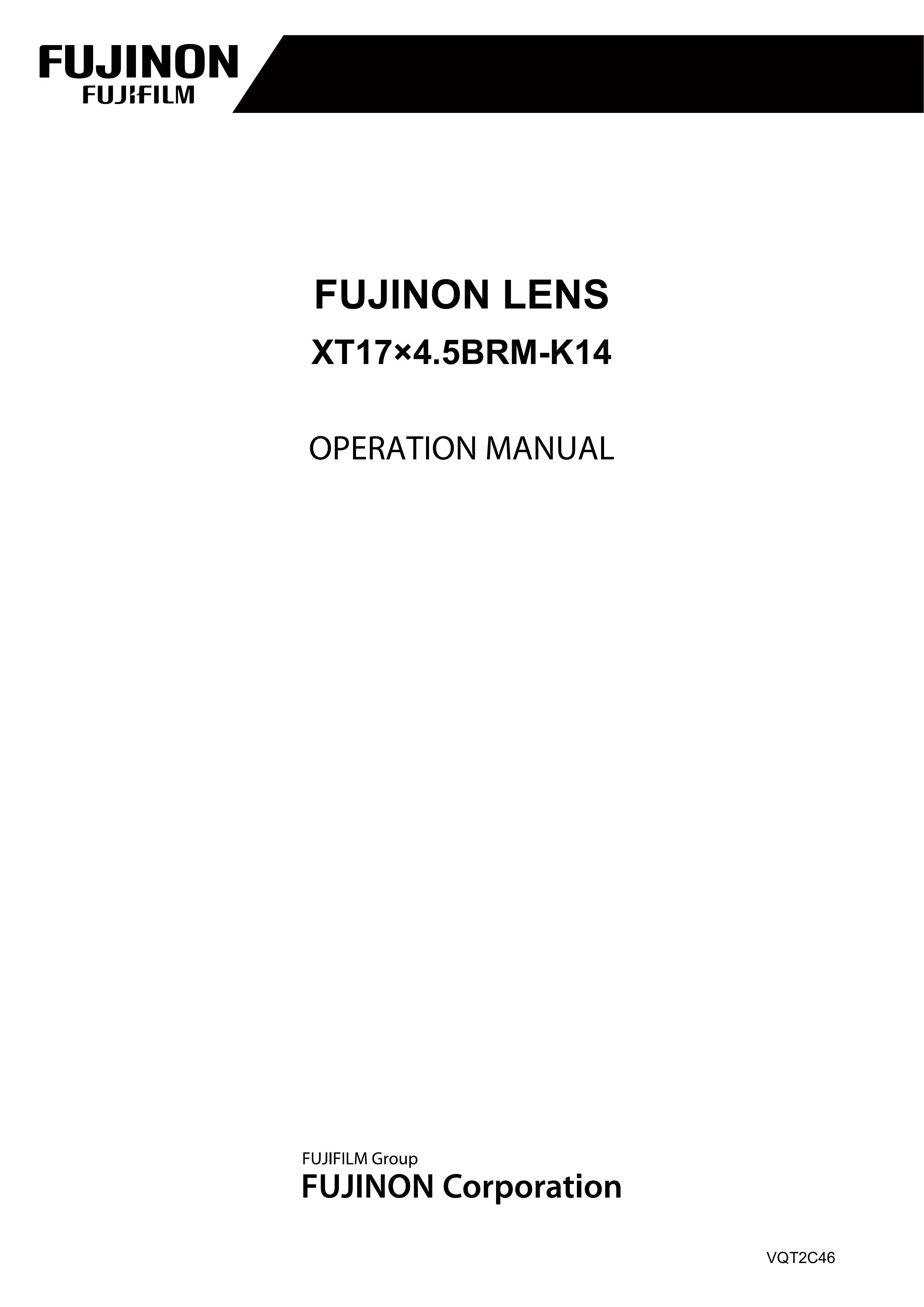 FujiFilm XT174.5BRM-K14 Camera Lens User Manual