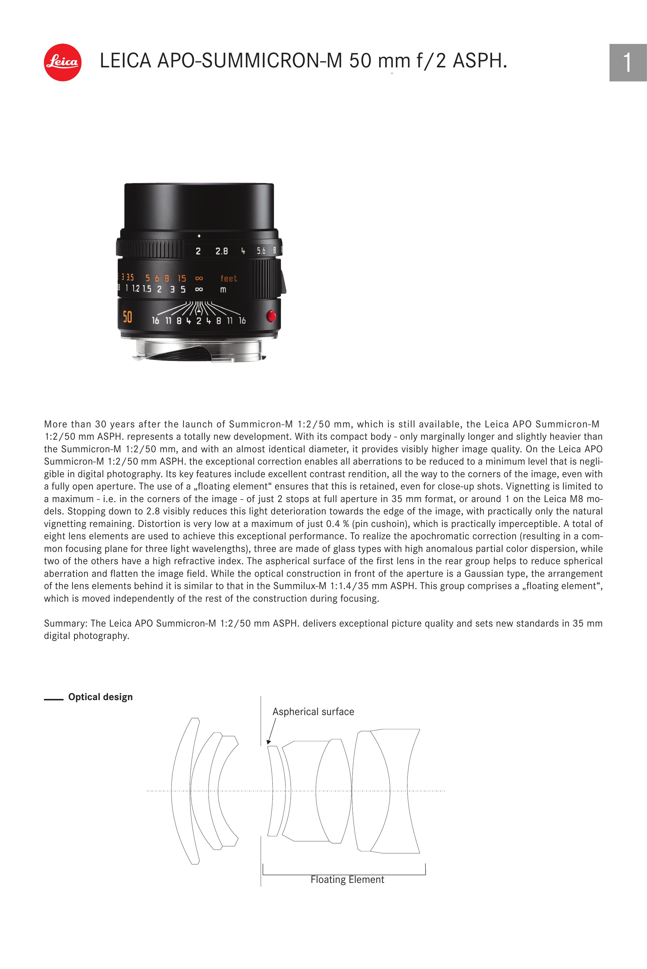 Leica 11145 Camera Lens User Manual
