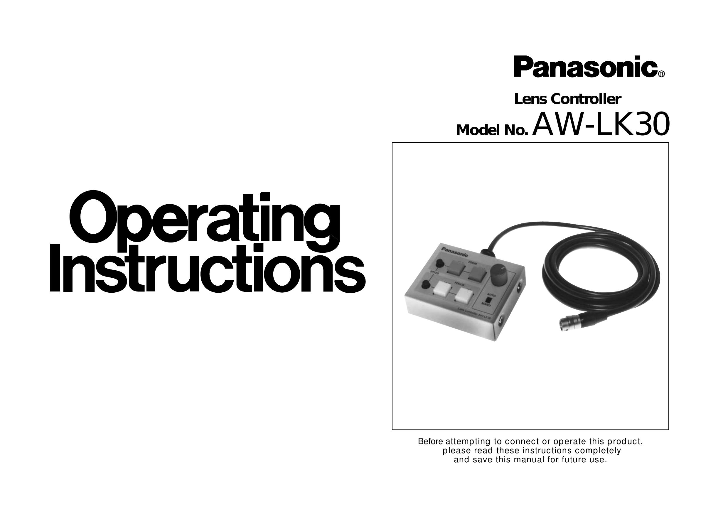 Panasonic AW-LK30 Camera Lens User Manual