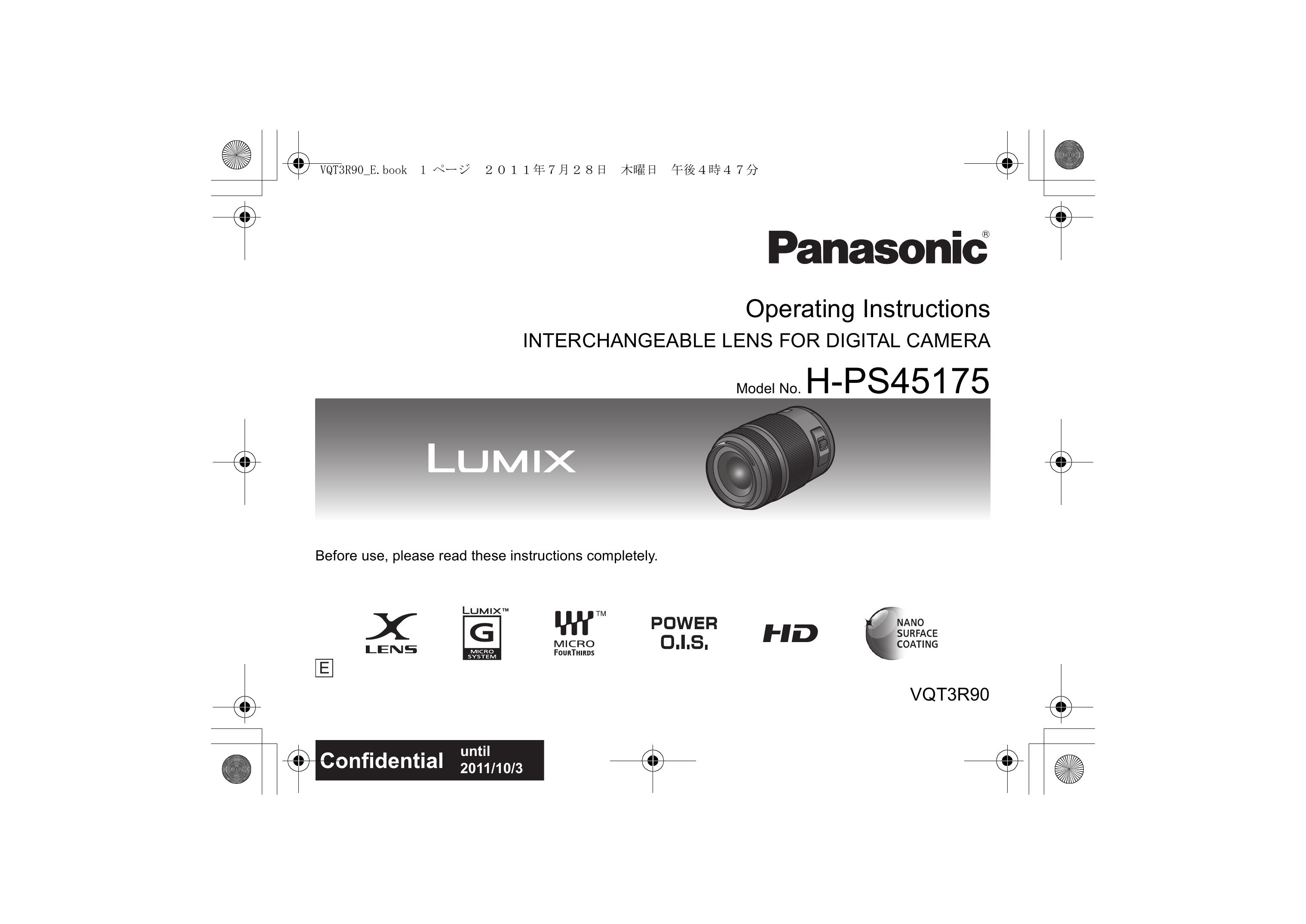 Panasonic H-PS45175 Camera Lens User Manual