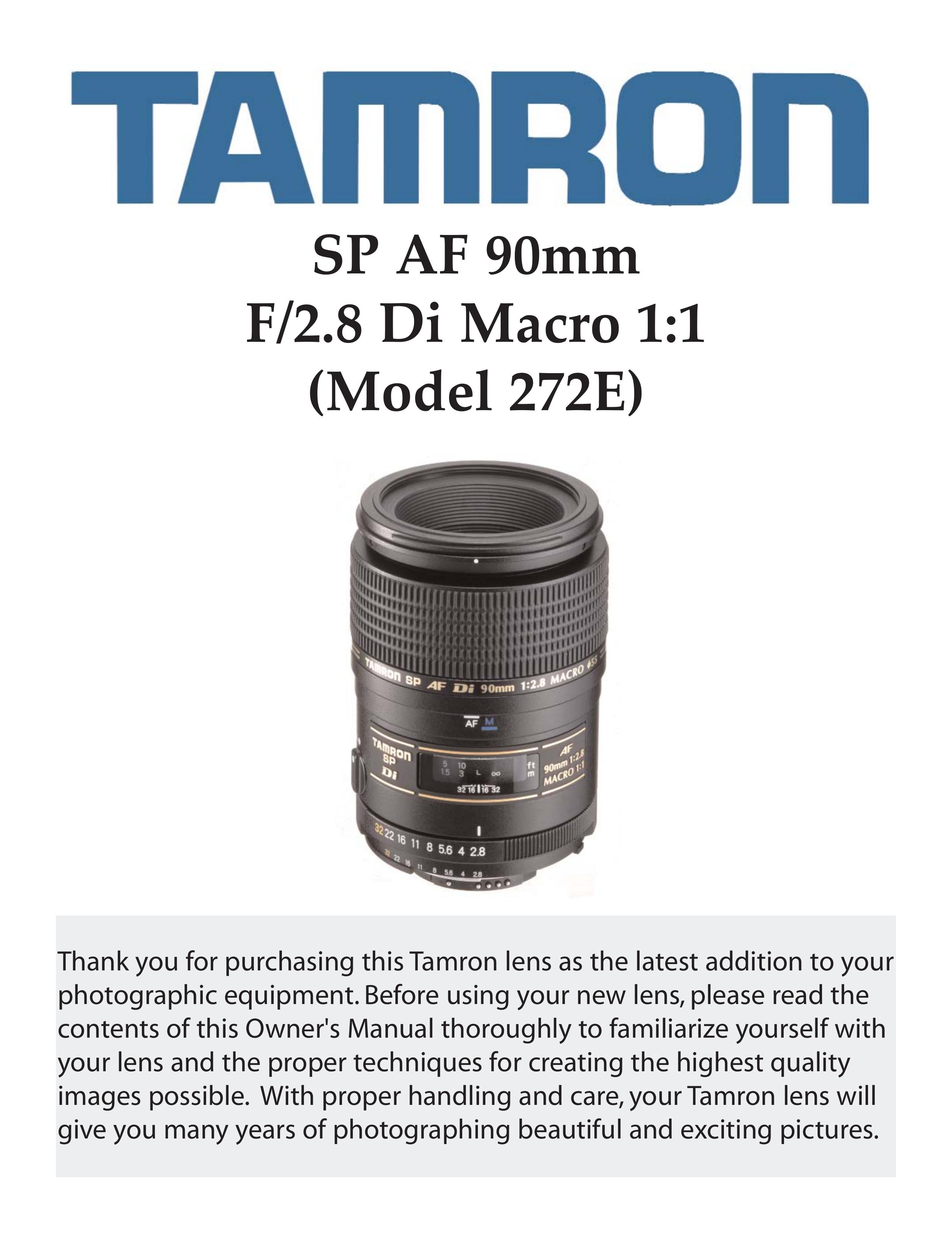 Tamron 272E Camera Lens User Manual