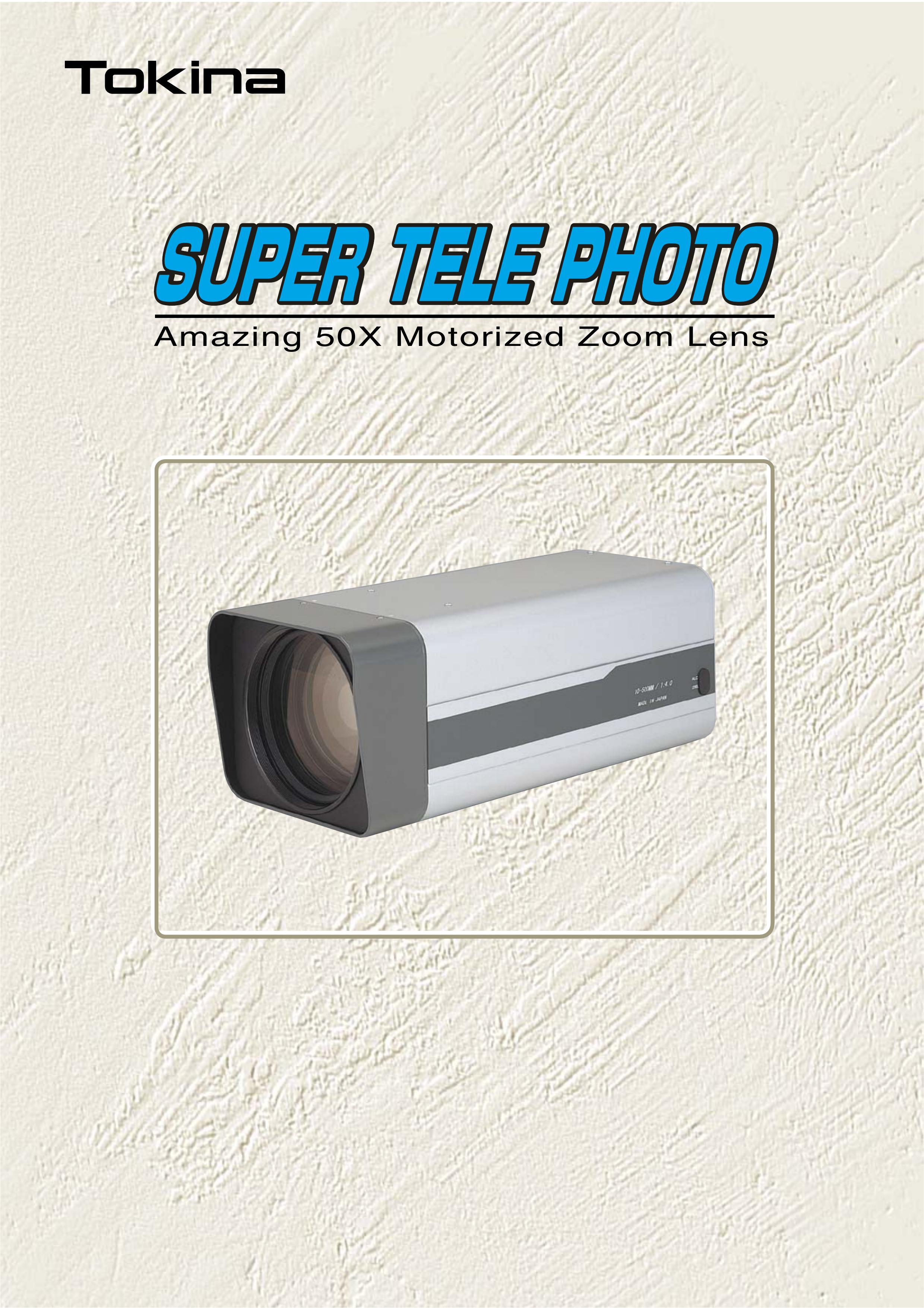Tokina TM50Z1040 Camera Lens User Manual