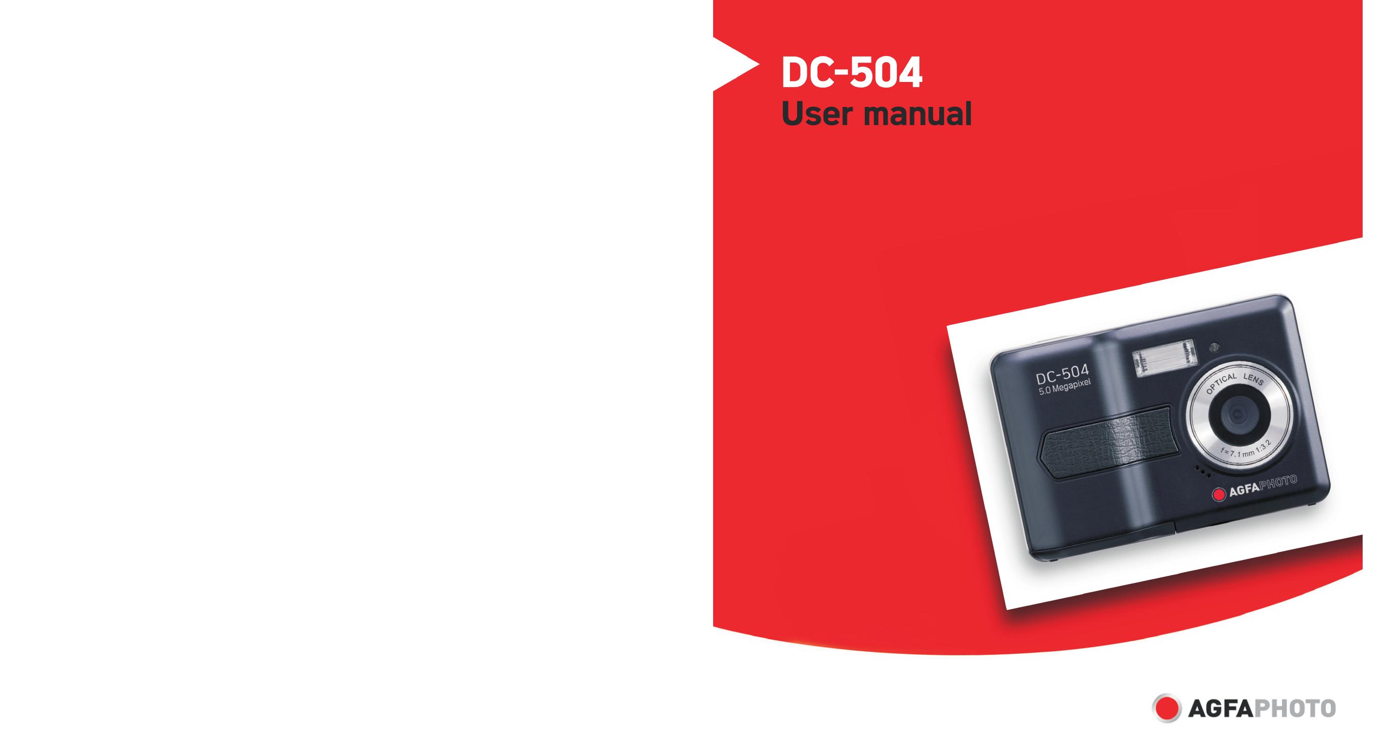 AGFA DC-504 Digital Camera User Manual