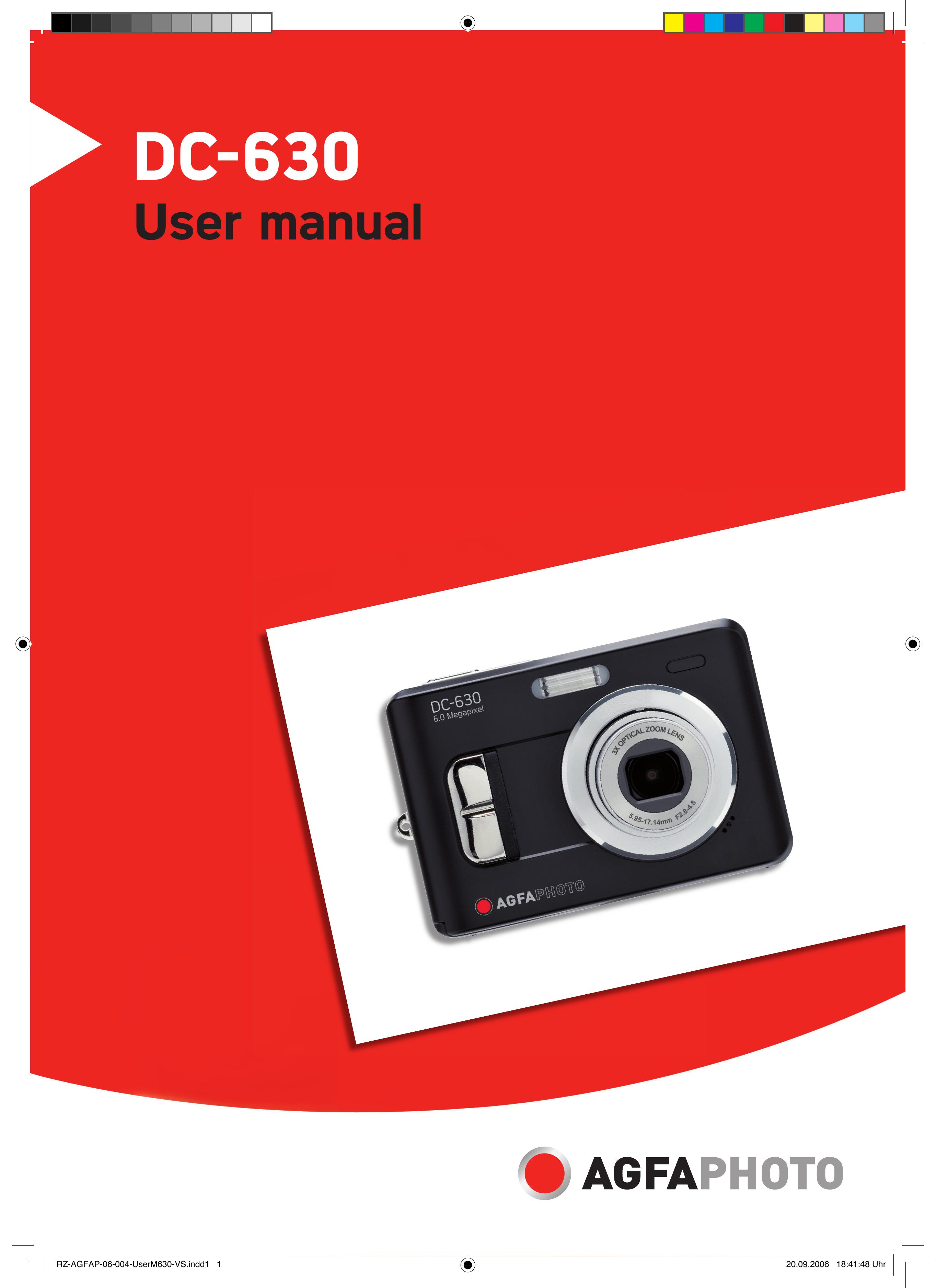 AGFA DC-630 Digital Camera User Manual