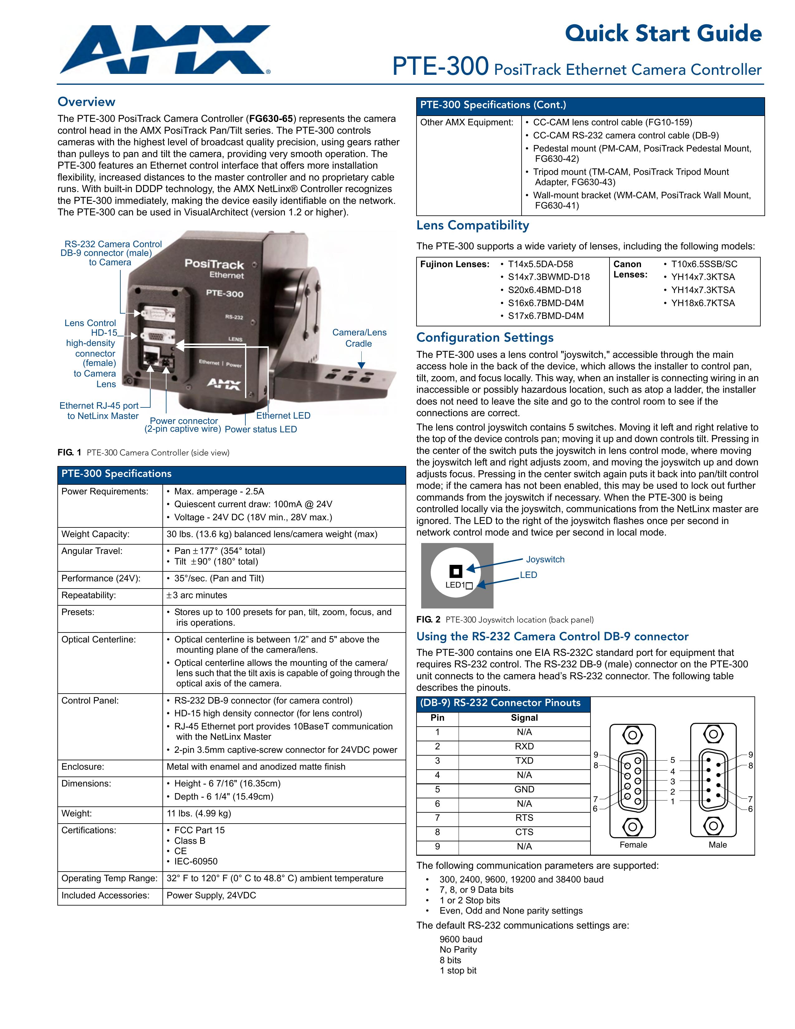 AMX PTE-300 Digital Camera User Manual