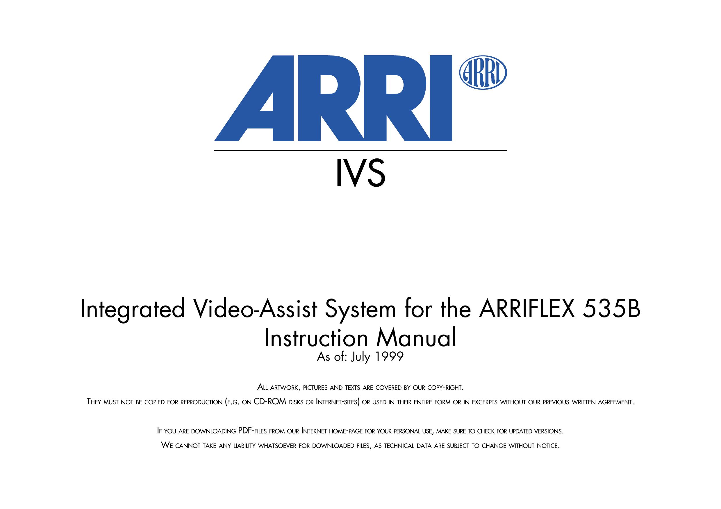 ARRI 535B Digital Camera User Manual