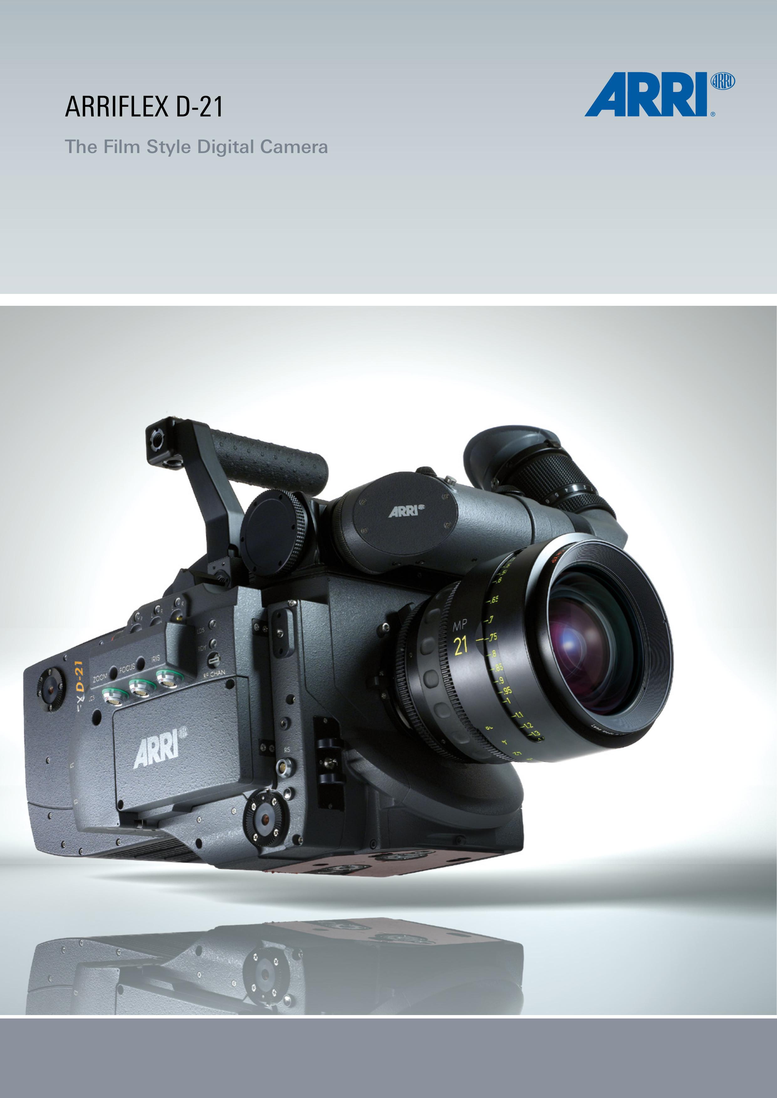 ARRI ARRIFLEX D-21 Digital Camera User Manual