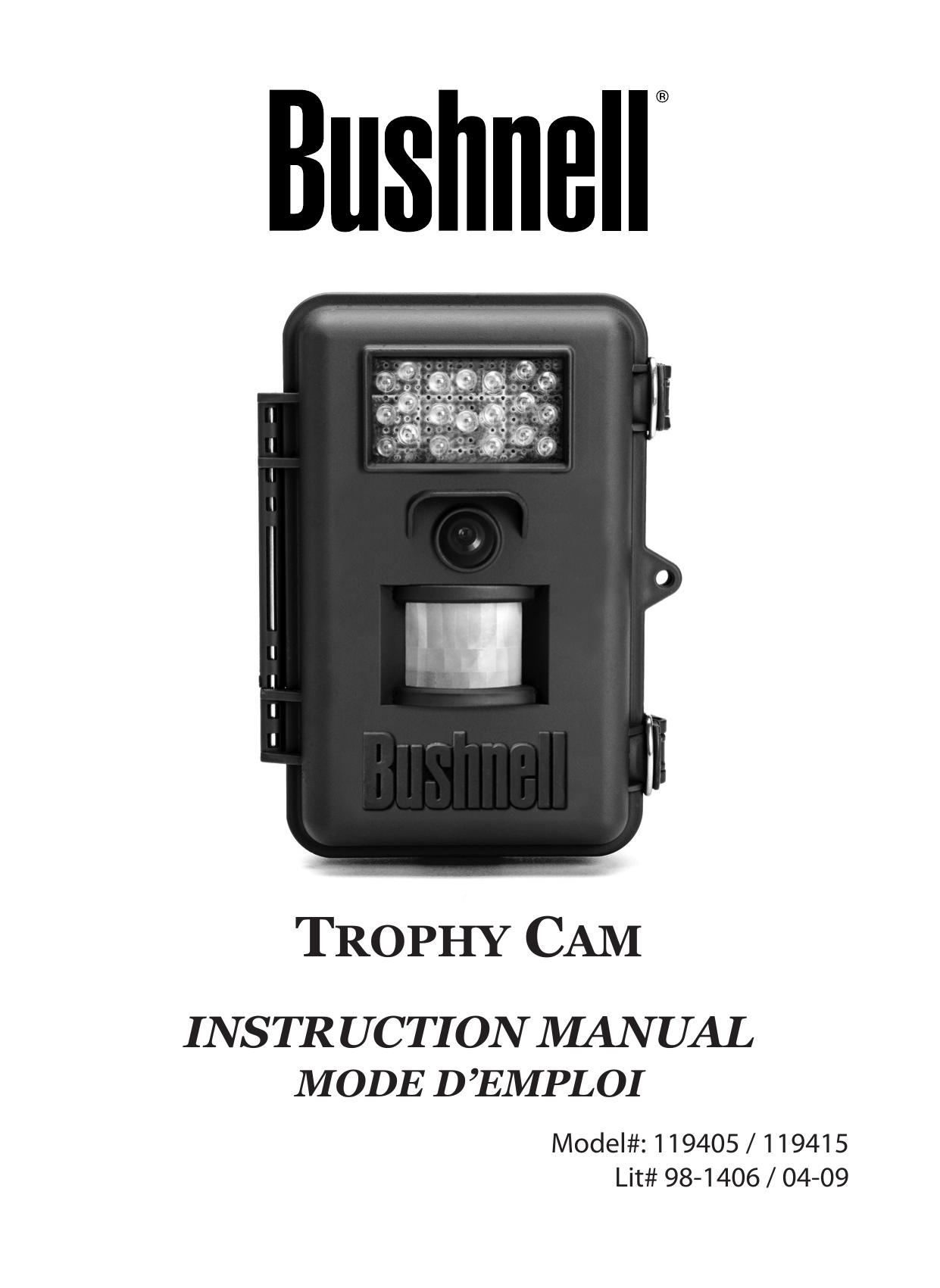 Bushnell 119405 Digital Camera User Manual