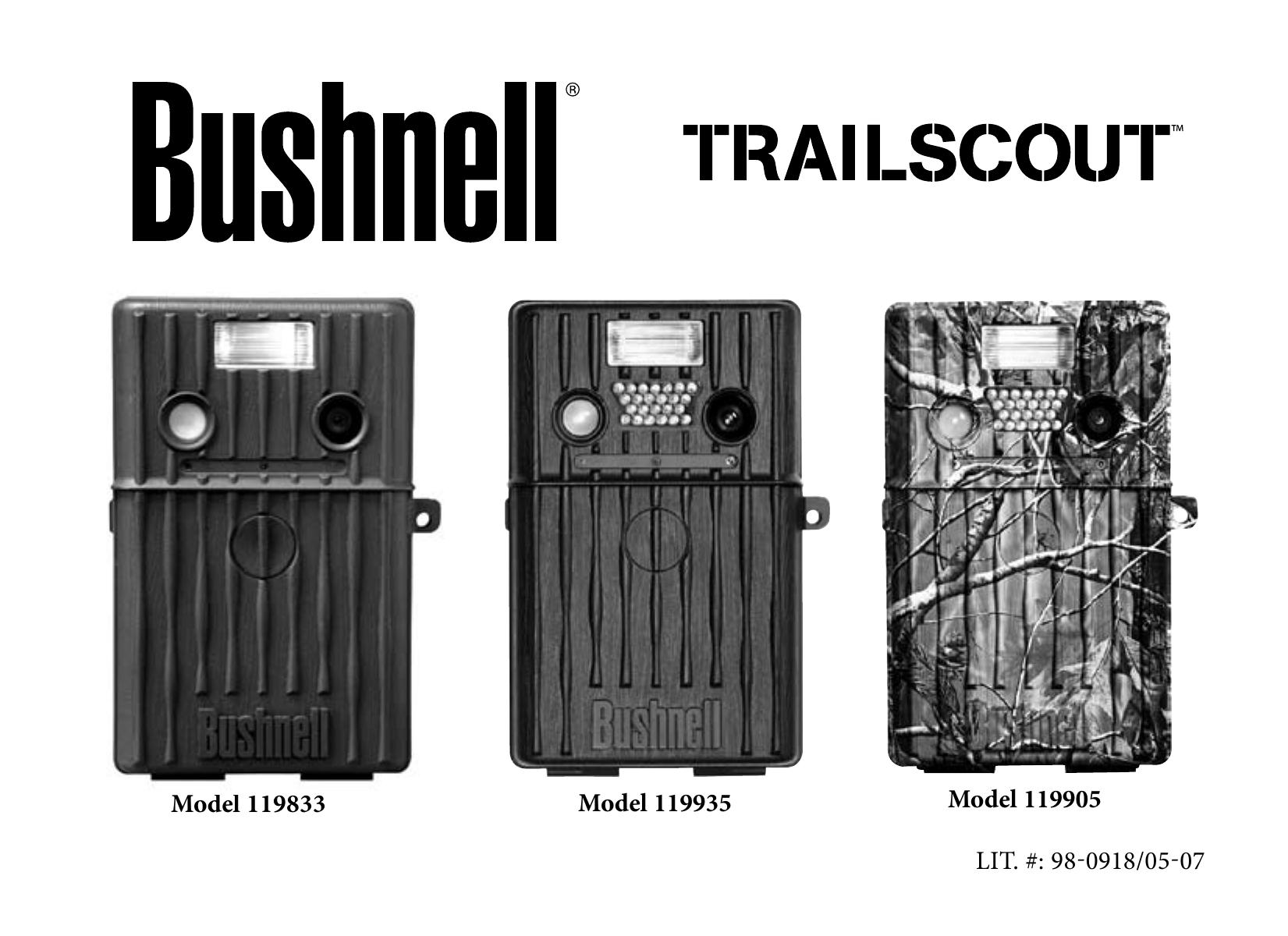 Bushnell 119905 Digital Camera User Manual