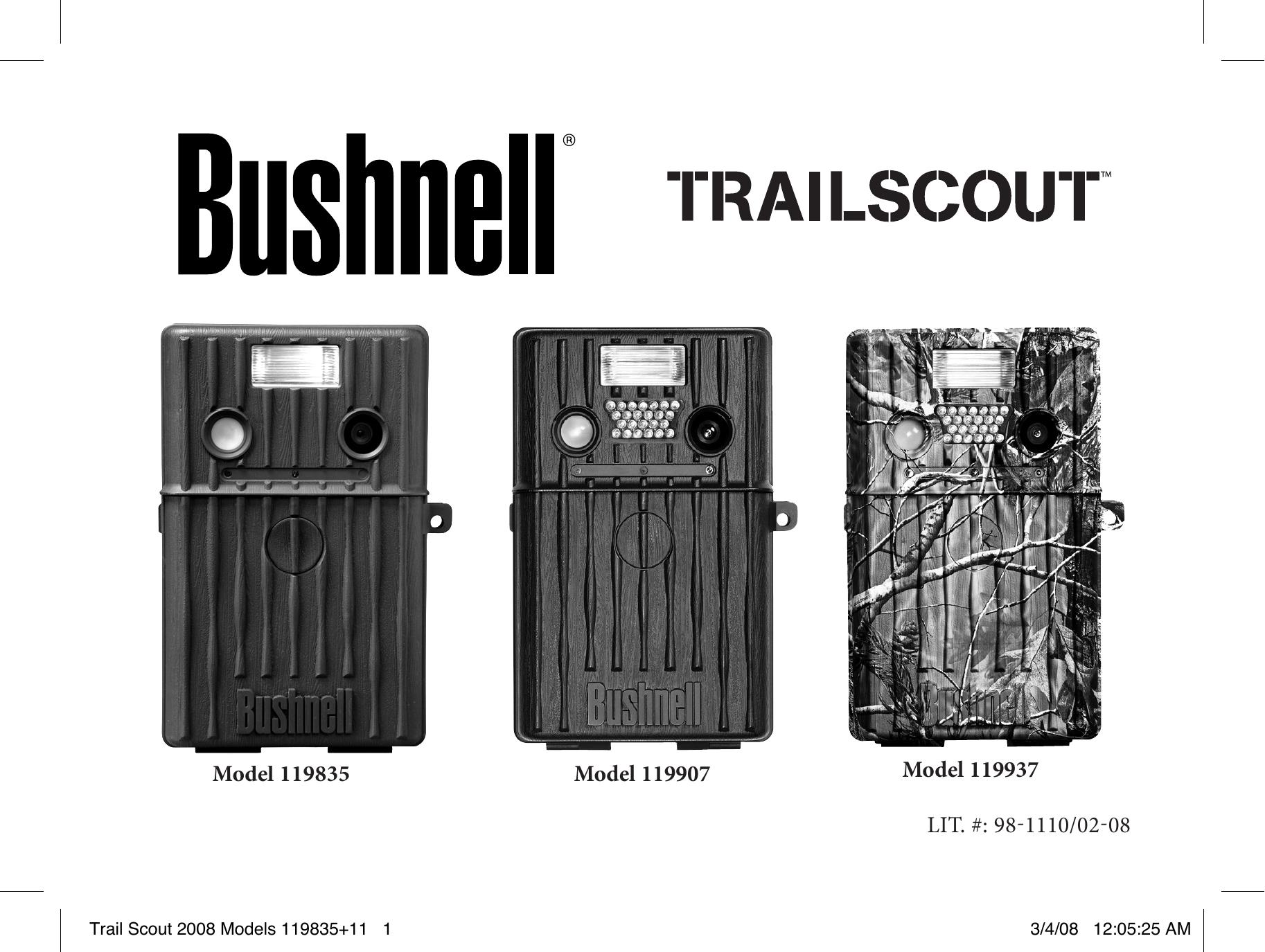 Bushnell 119907 Digital Camera User Manual