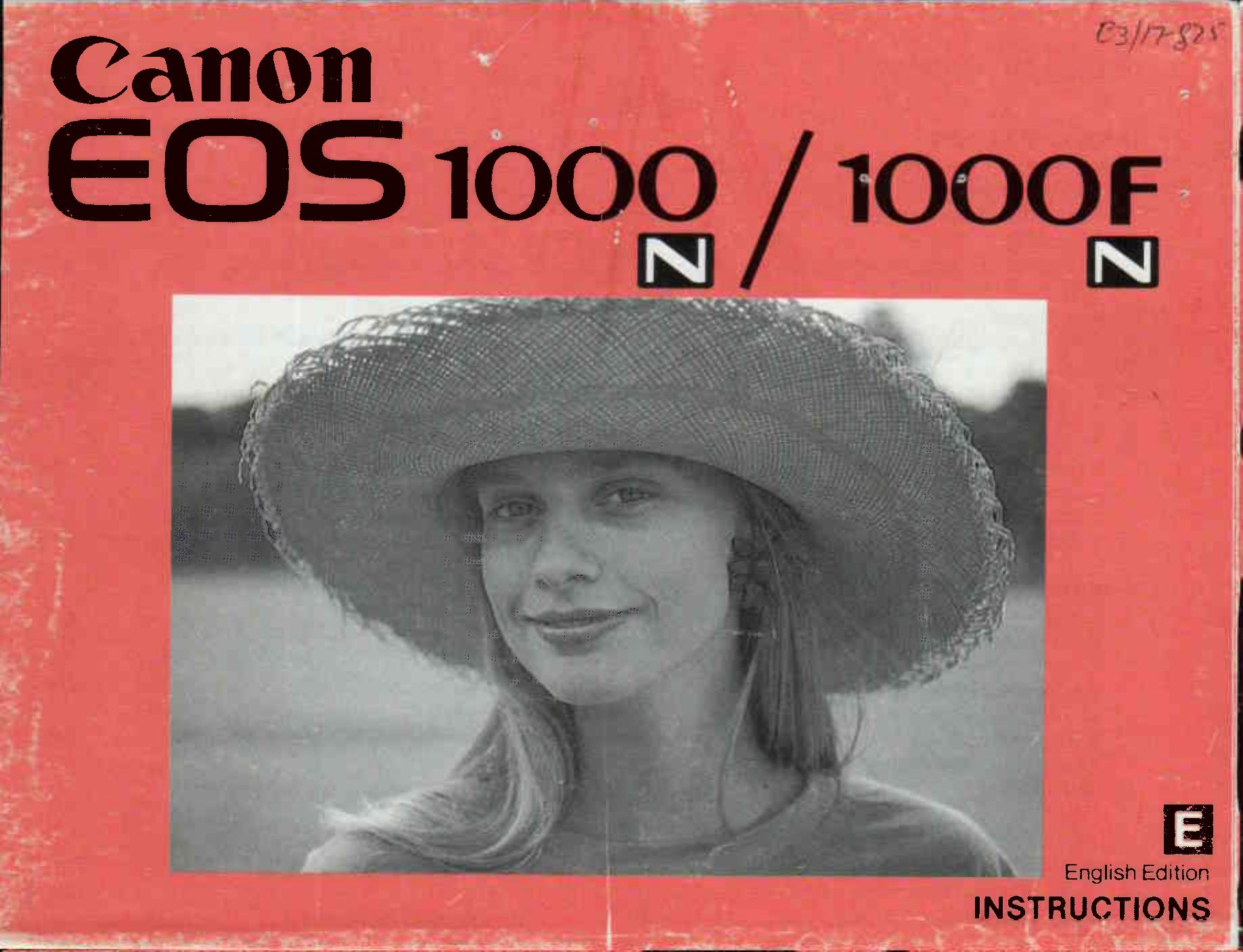 Canon 1000F Digital Camera User Manual