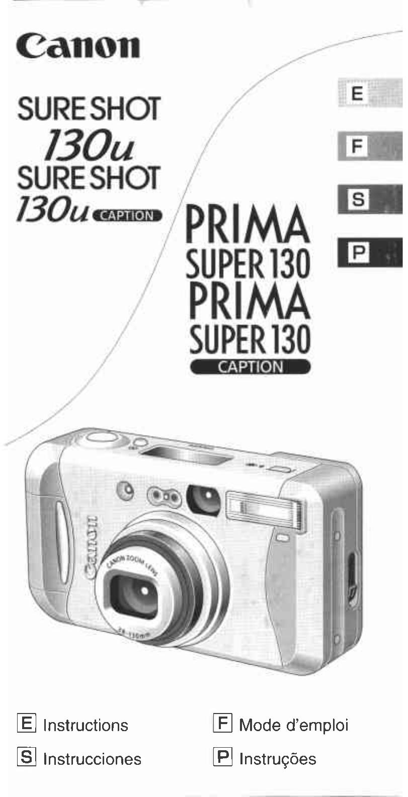 Canon 130 Digital Camera User Manual