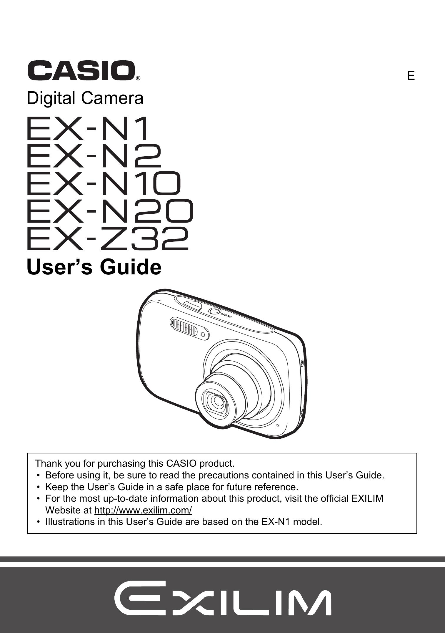 Casio EX-N1 Digital Camera User Manual