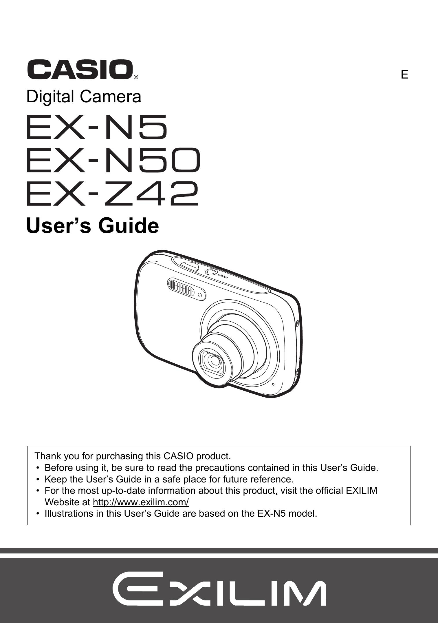 Casio EX-N5 Digital Camera User Manual