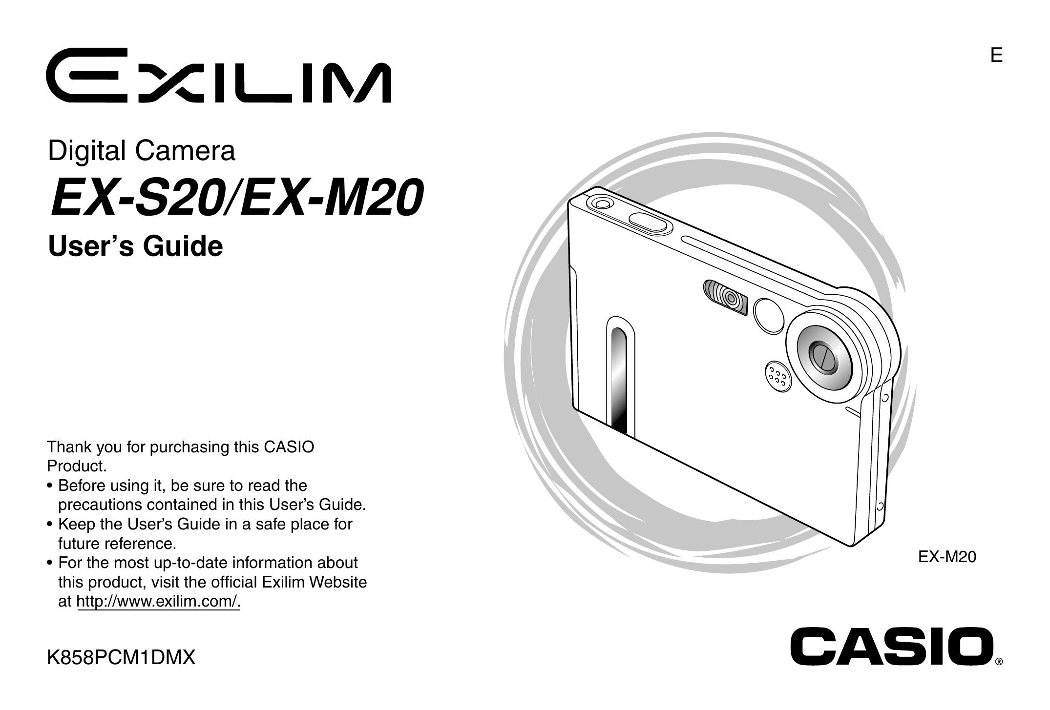 Casio EX-S20 Digital Camera User Manual