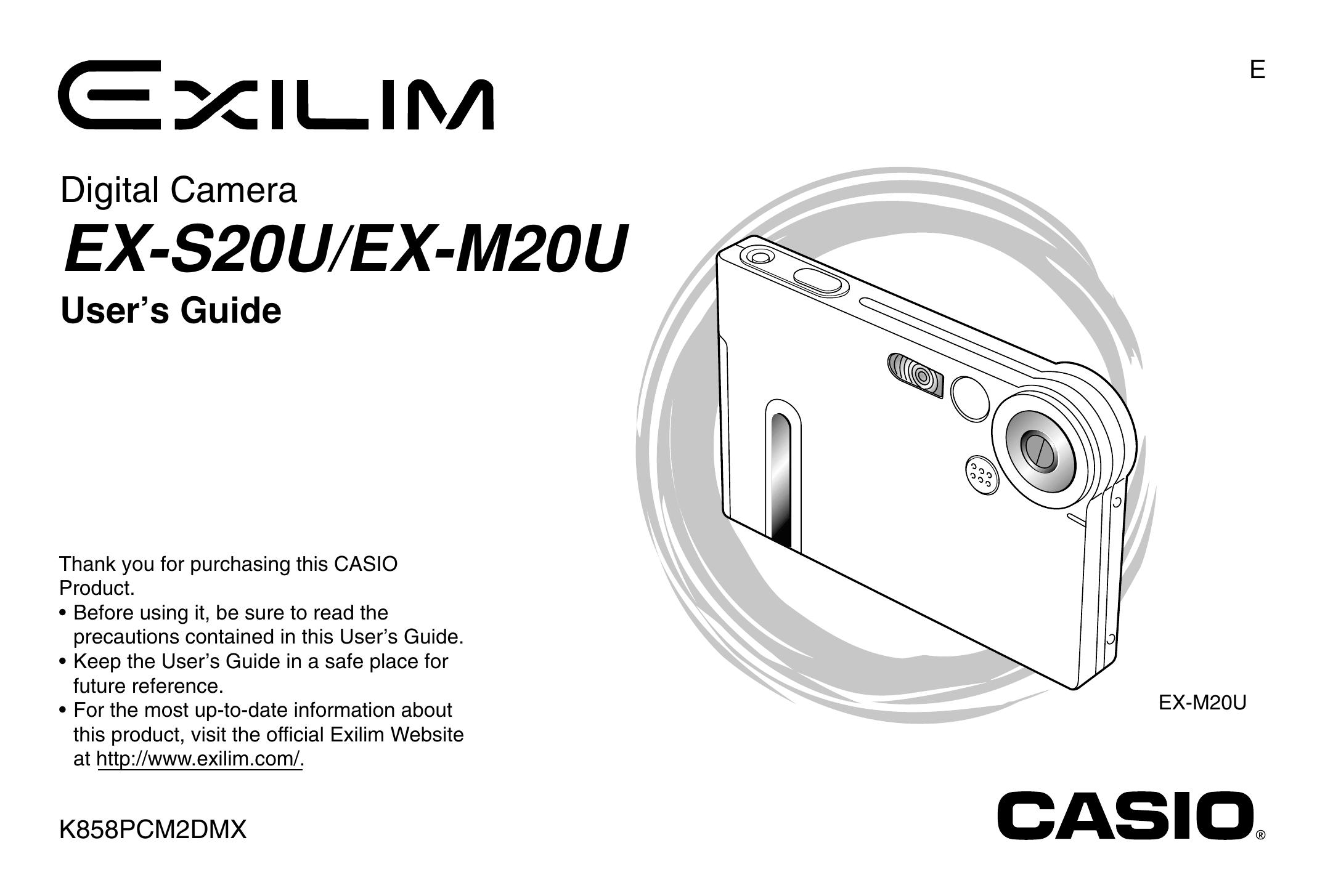 Casio EX-S20U Digital Camera User Manual