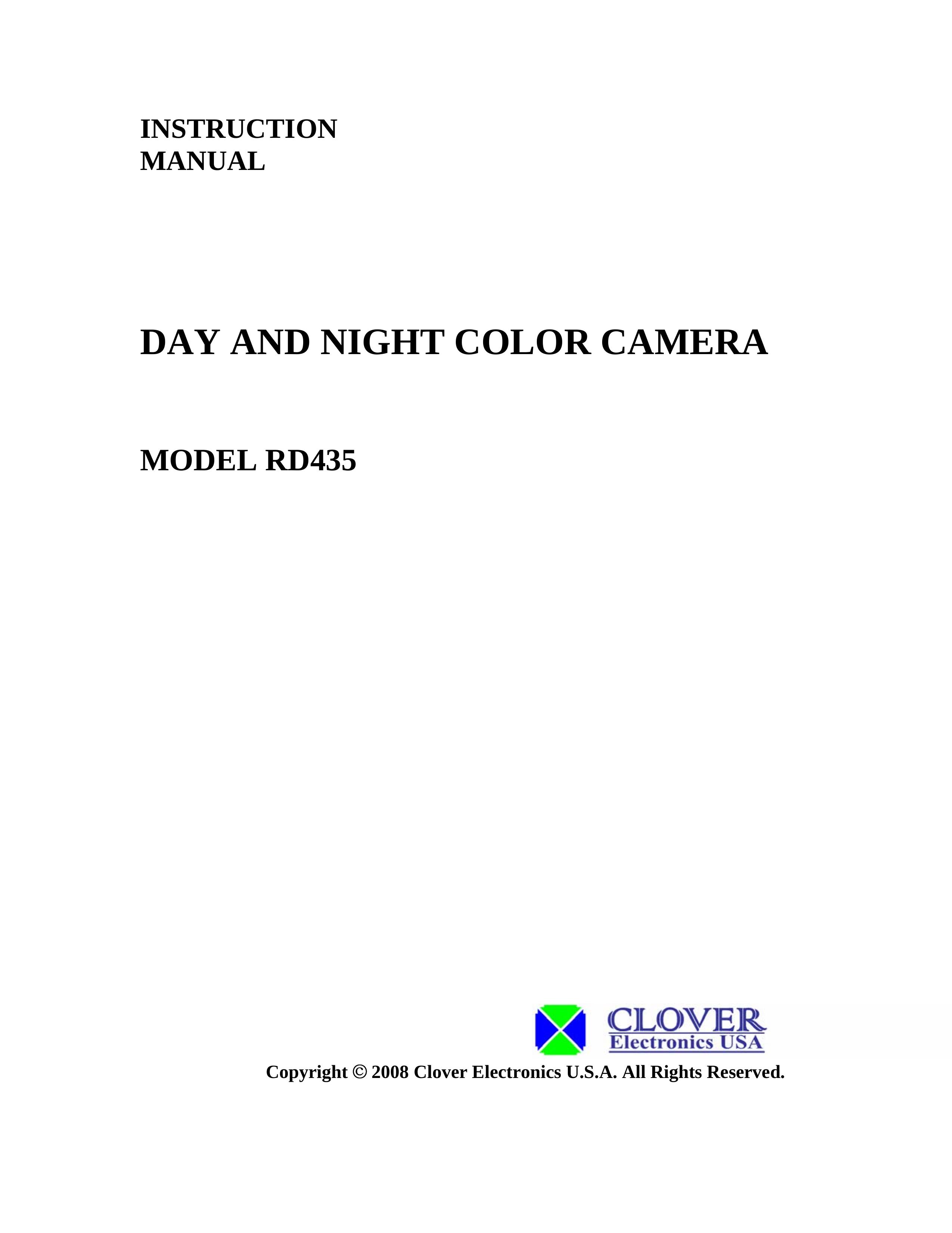 Clover Electronics RD435 Digital Camera User Manual
