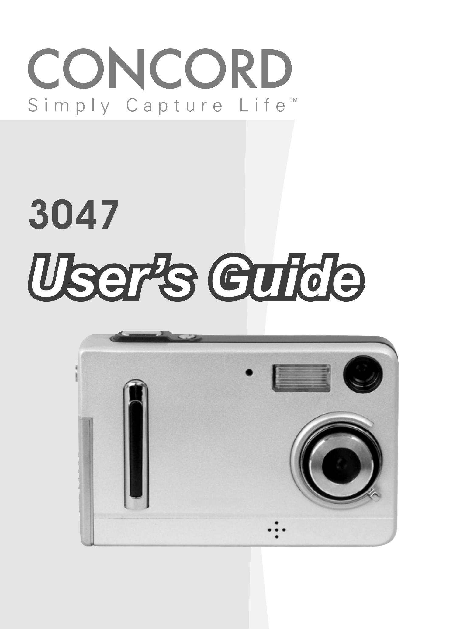 Concord Camera 3047 Digital Camera User Manual