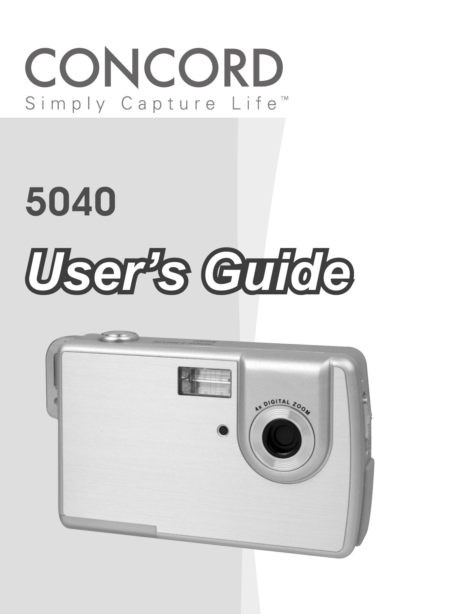 Concord Camera 5040 Digital Camera User Manual