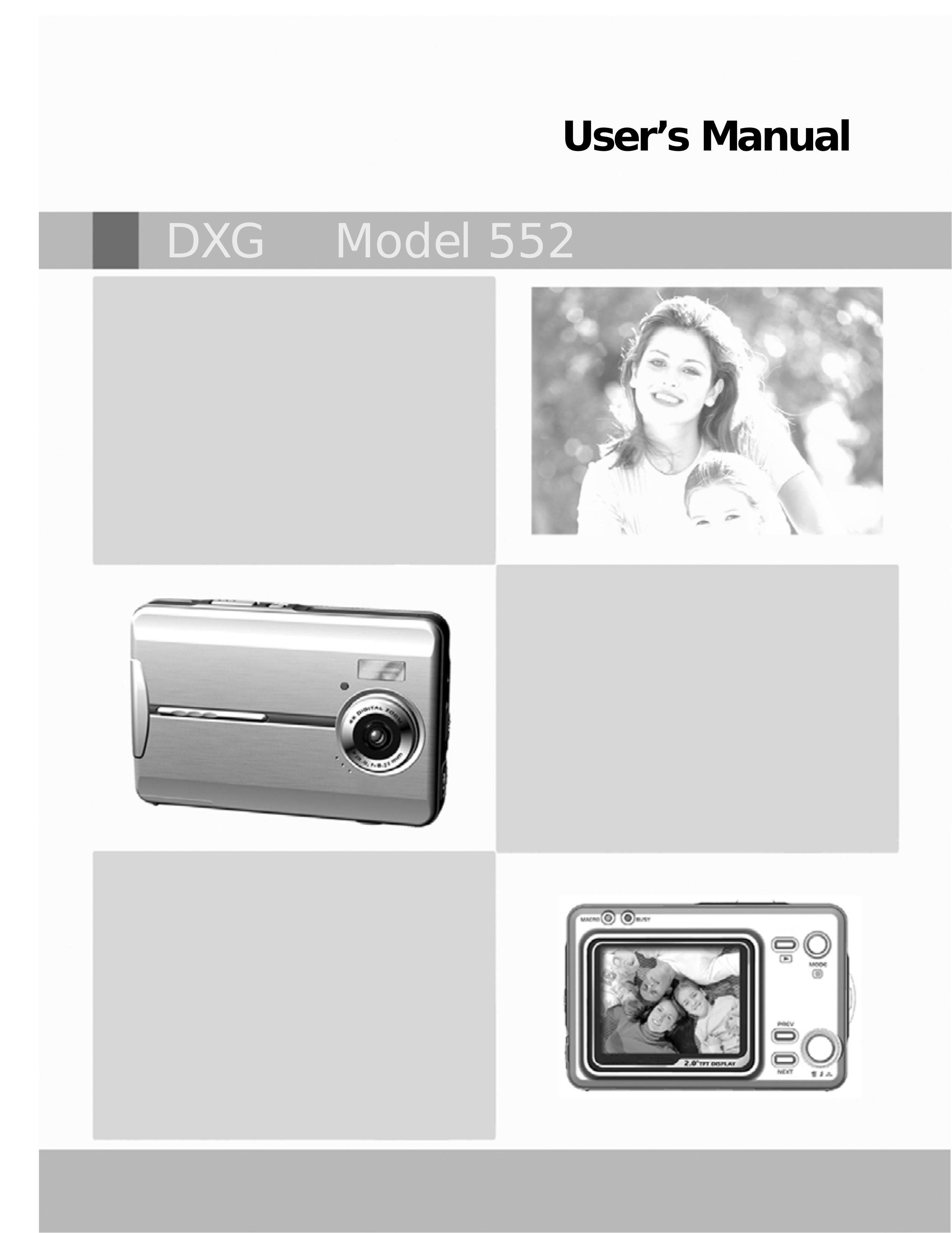 DXG Technology DXG 552 Digital Camera User Manual
