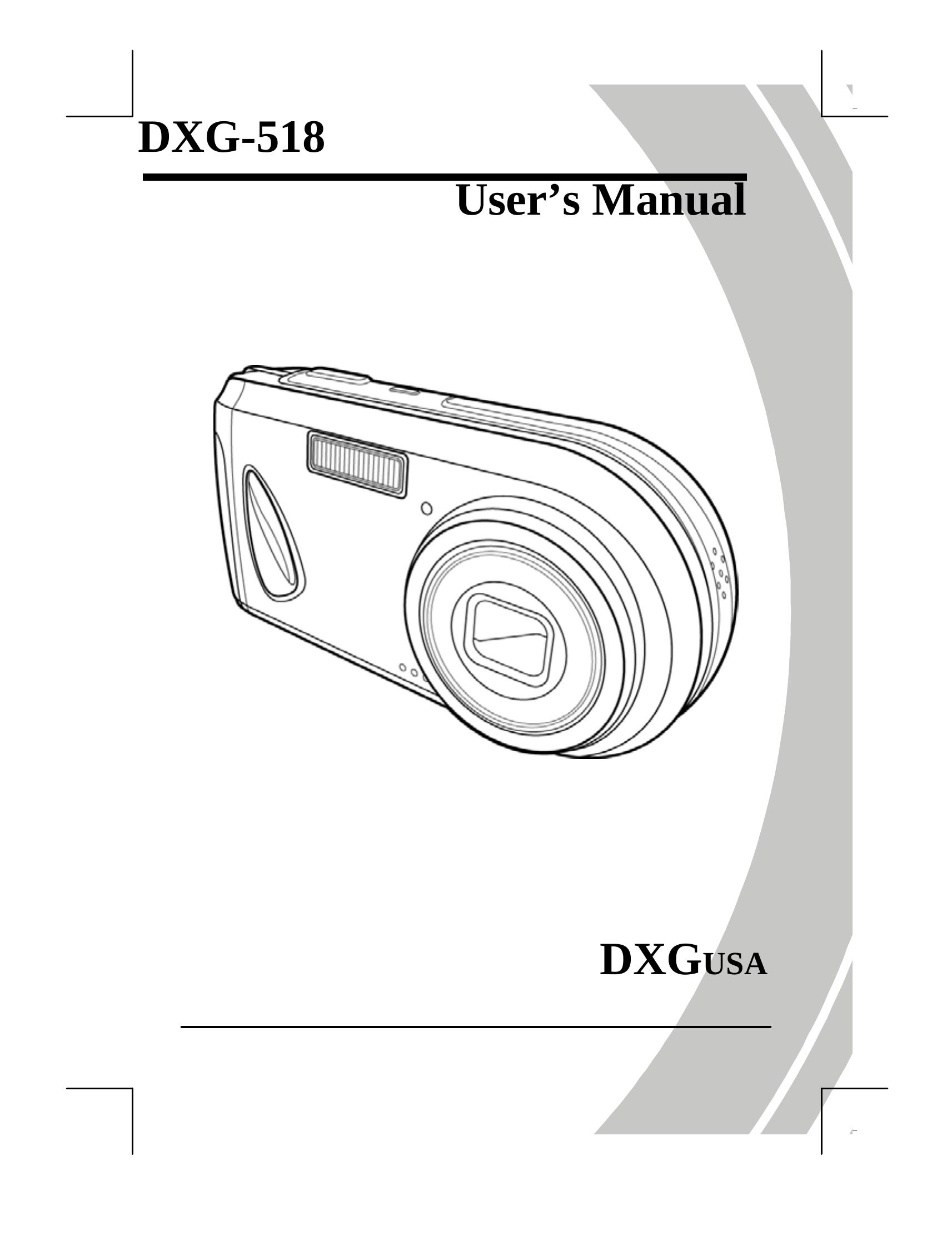DXG Technology DXG-518 Digital Camera User Manual