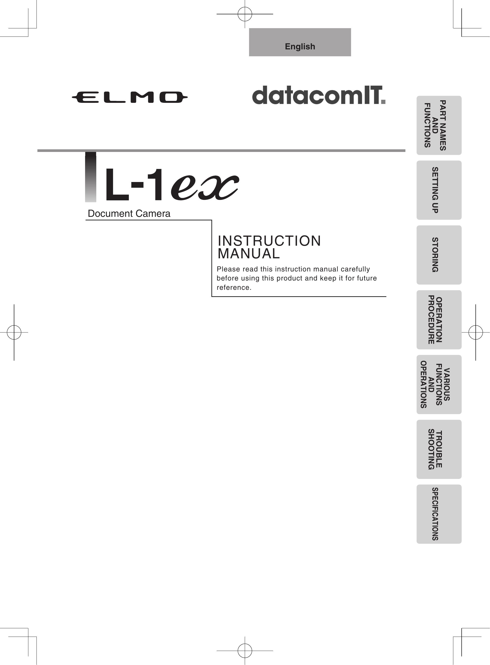 Elmo L-1EX Digital Camera User Manual