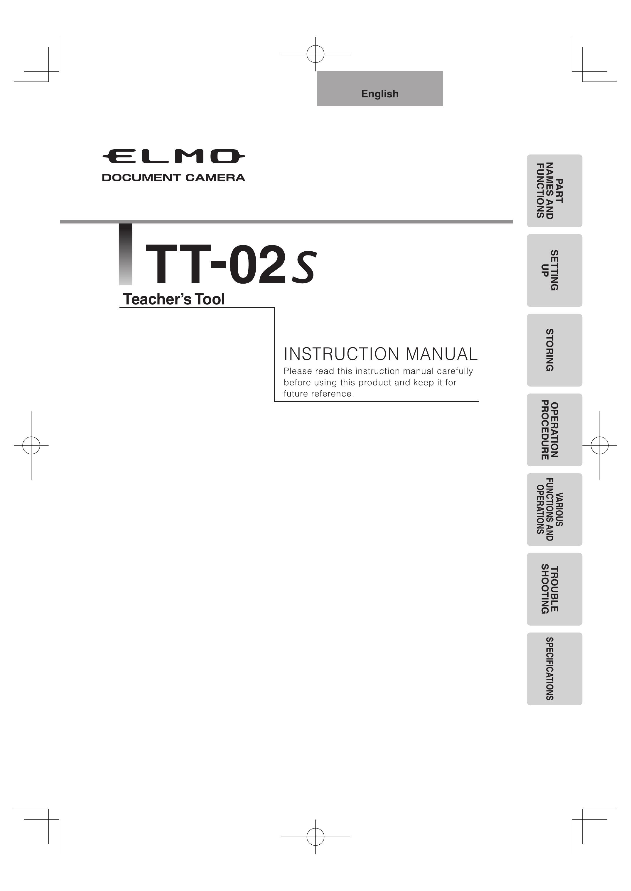 Elmo TT-02S Digital Camera User Manual