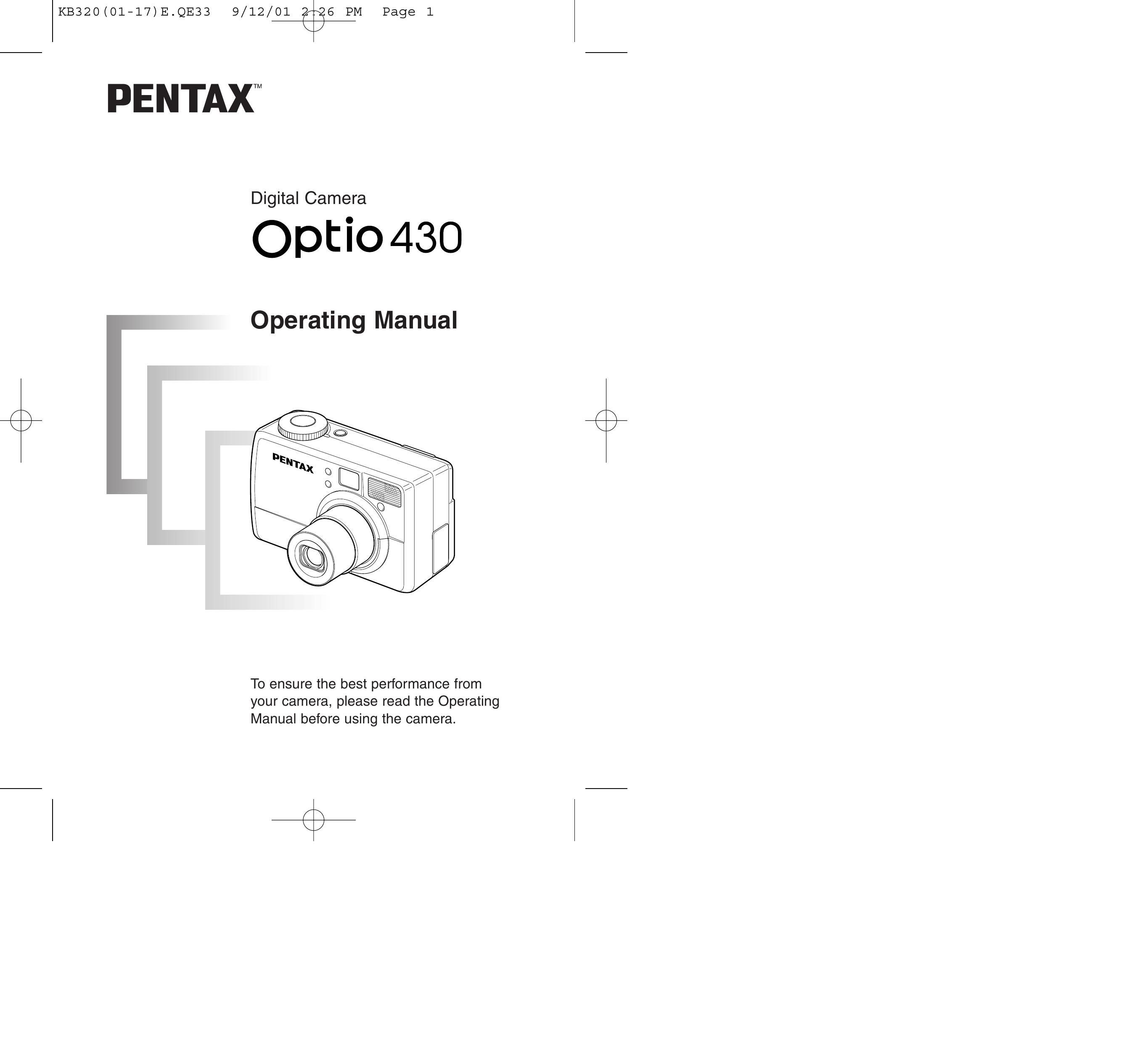Epson Optio 430 Digital Camera User Manual