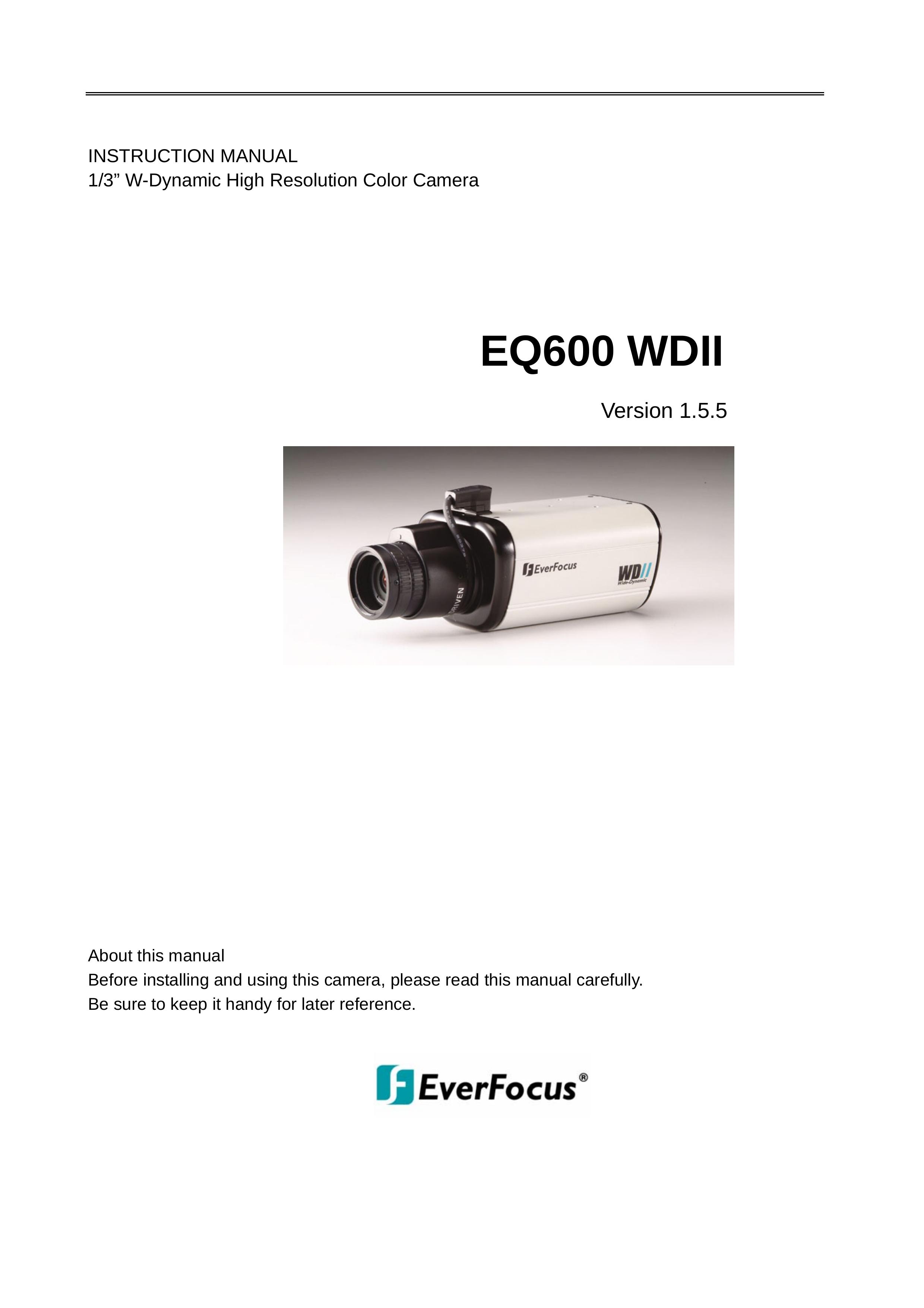 EverFocus EQ600 WDII Digital Camera User Manual