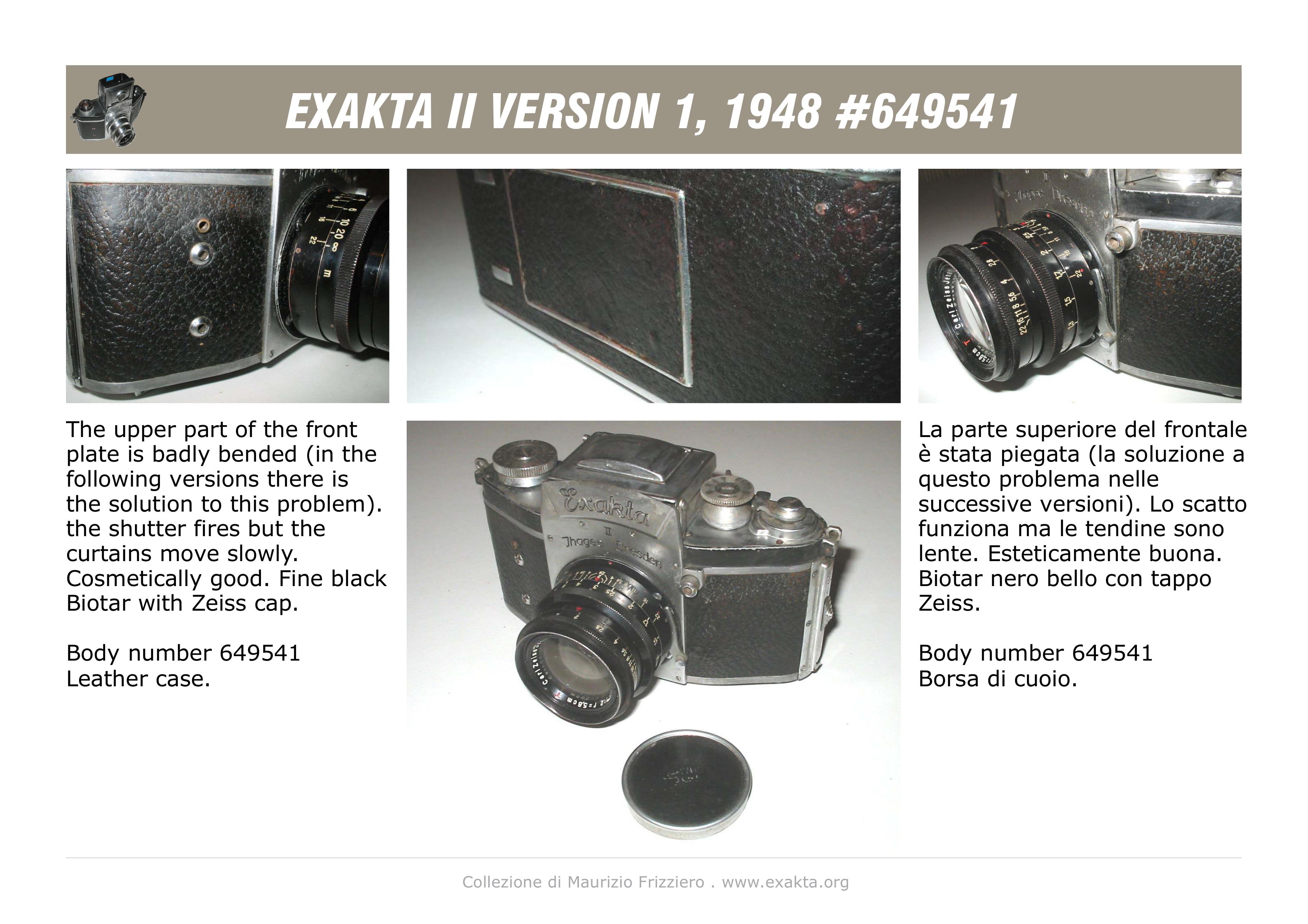 Exakta II Digital Camera User Manual