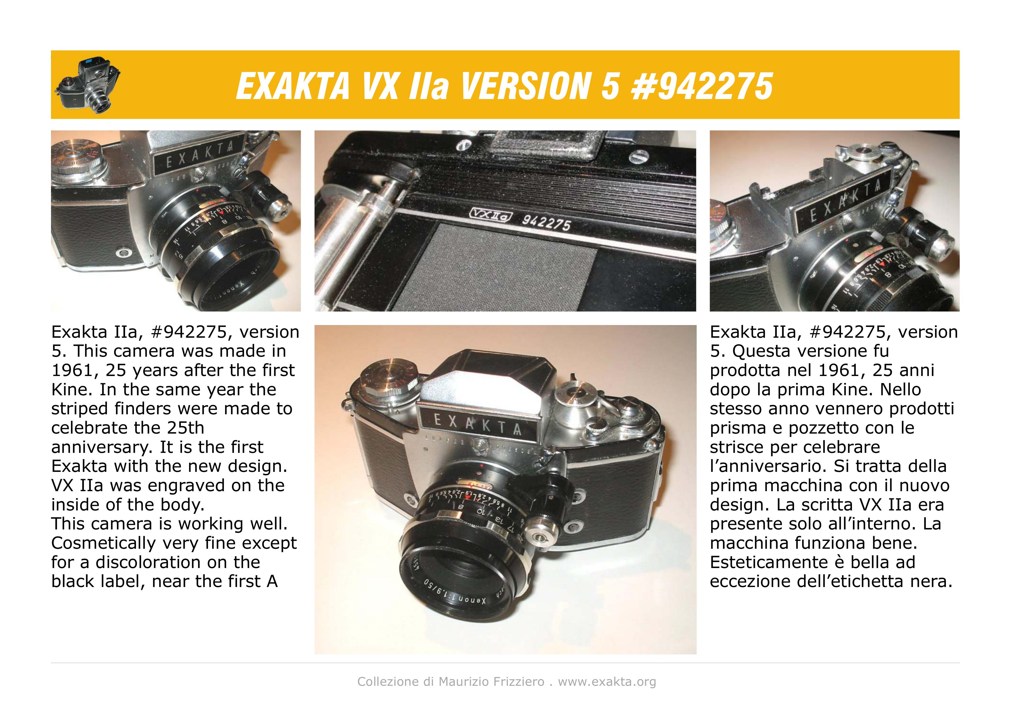 Exakta VX IIa Digital Camera User Manual